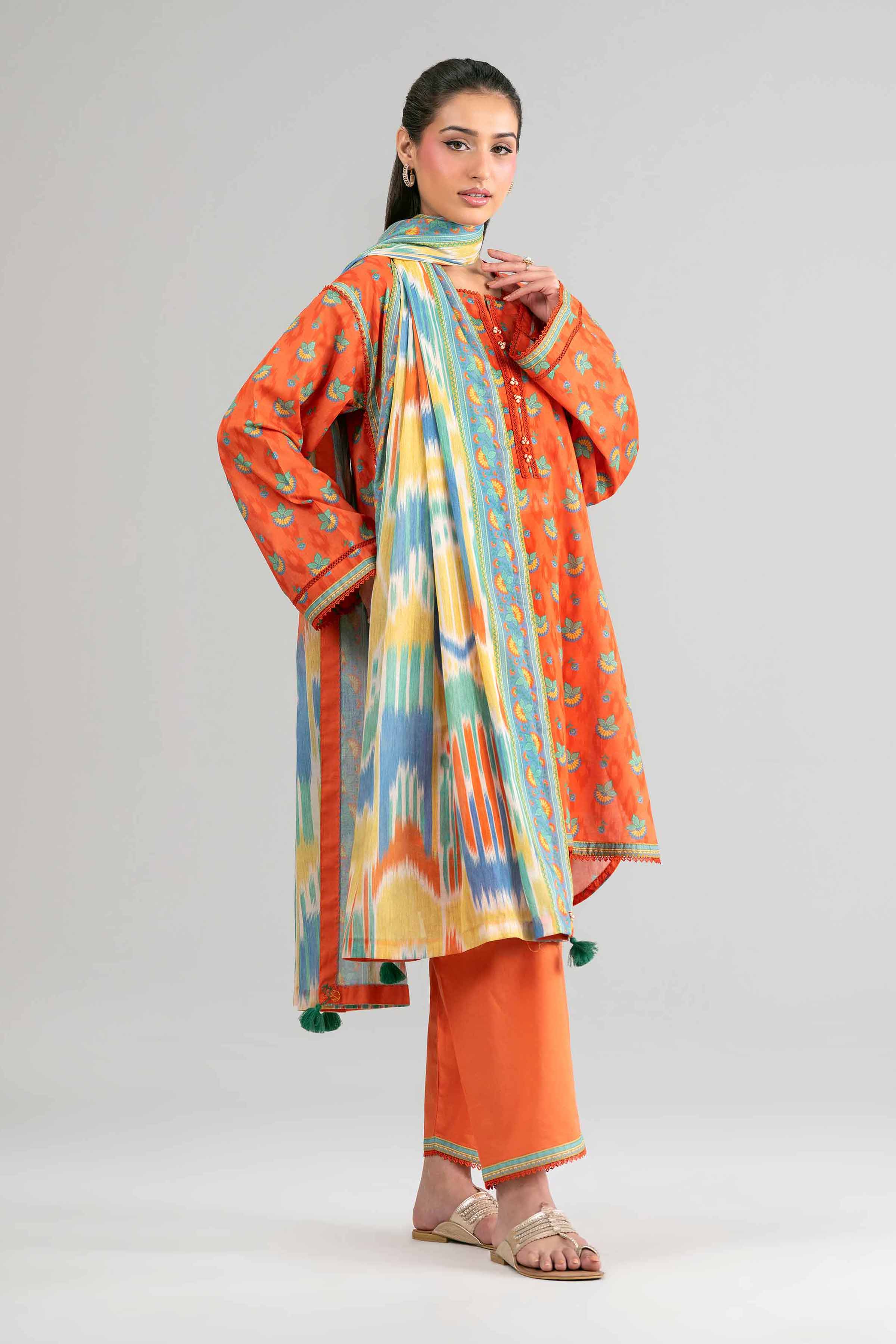 2 Piece - Printed Suit - 42601604 for Women - Unstitched Collection | Nishat | Shop Online