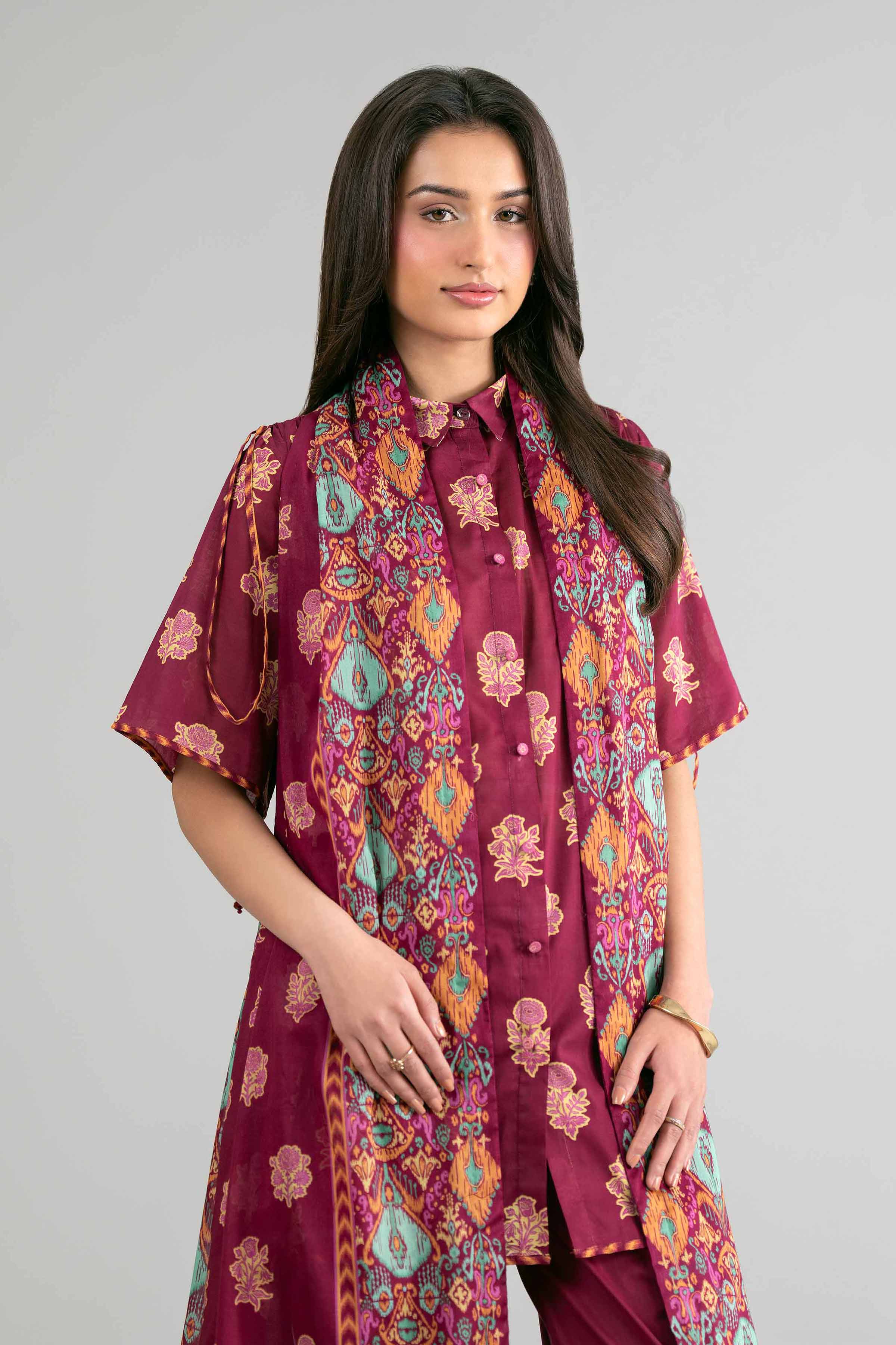 2 Piece - Printed Suit - 42601607 for Women - Unstitched Collection | Nishat | Shop Online