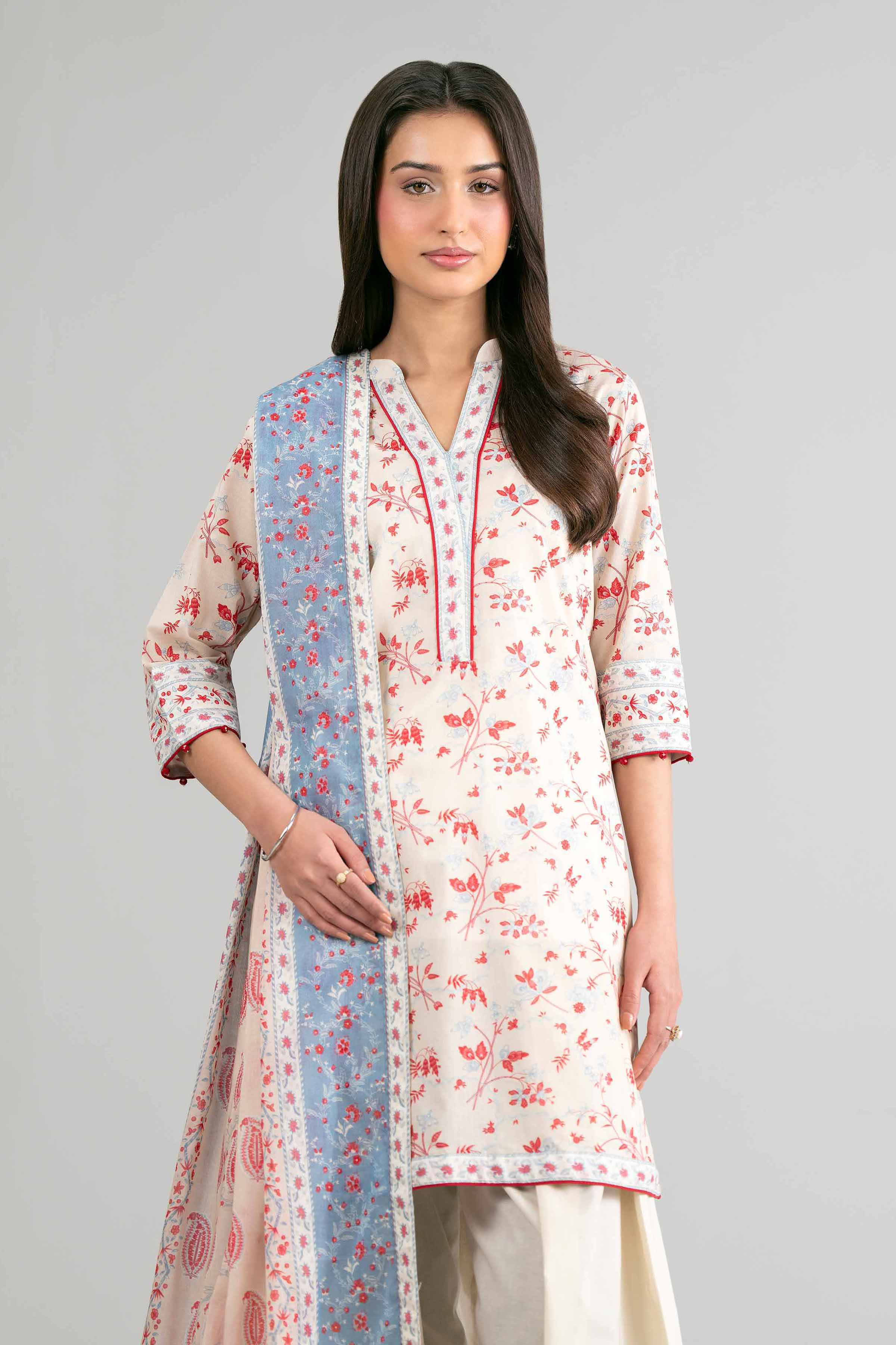 2 Piece - Printed Suit - 42601610 for Women - Unstitched Collection | Nishat | Shop Online