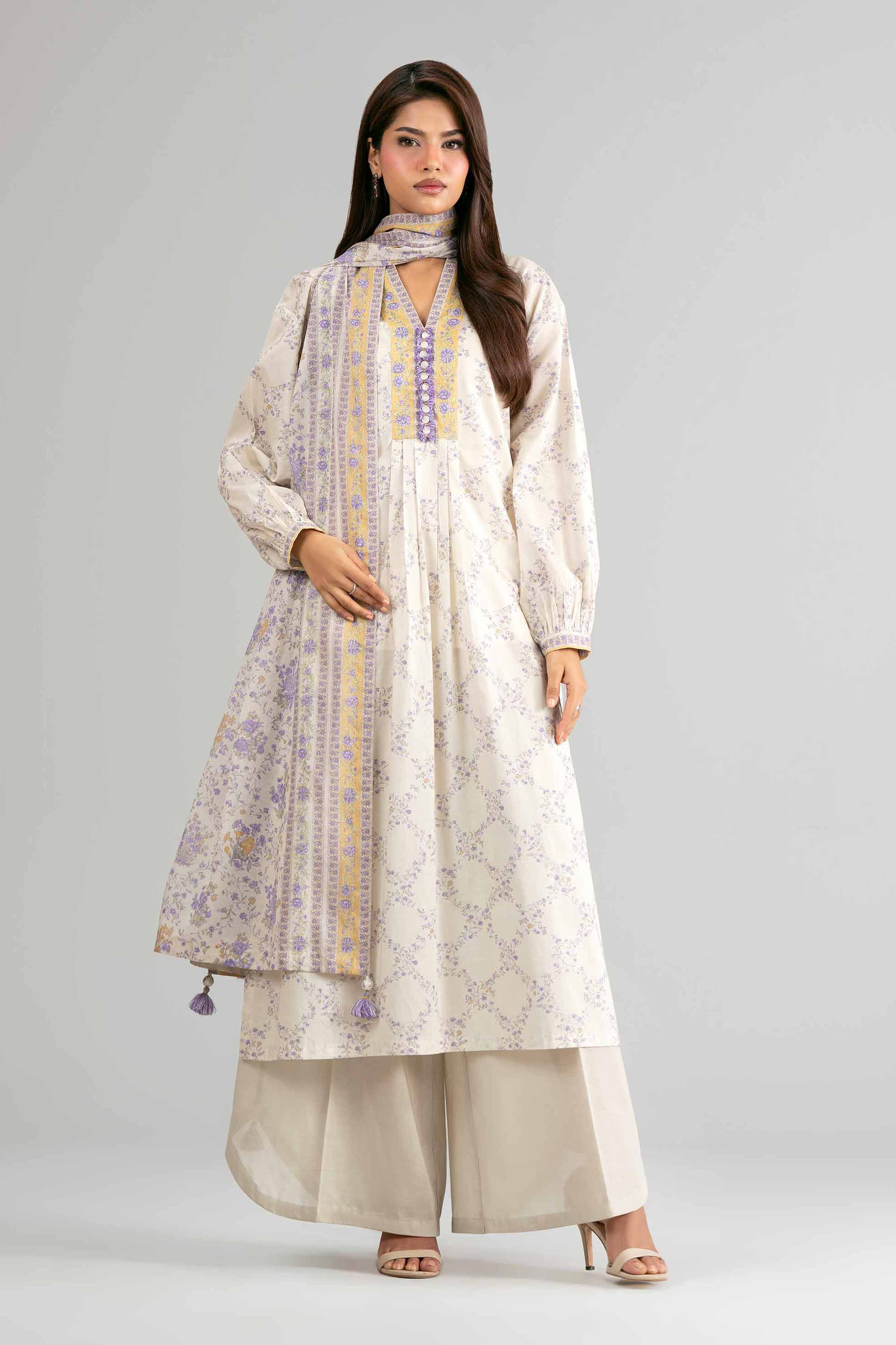 2 Piece - Printed Suit - 42601611 for Women - Unstitched Collection | Nishat | Shop Online