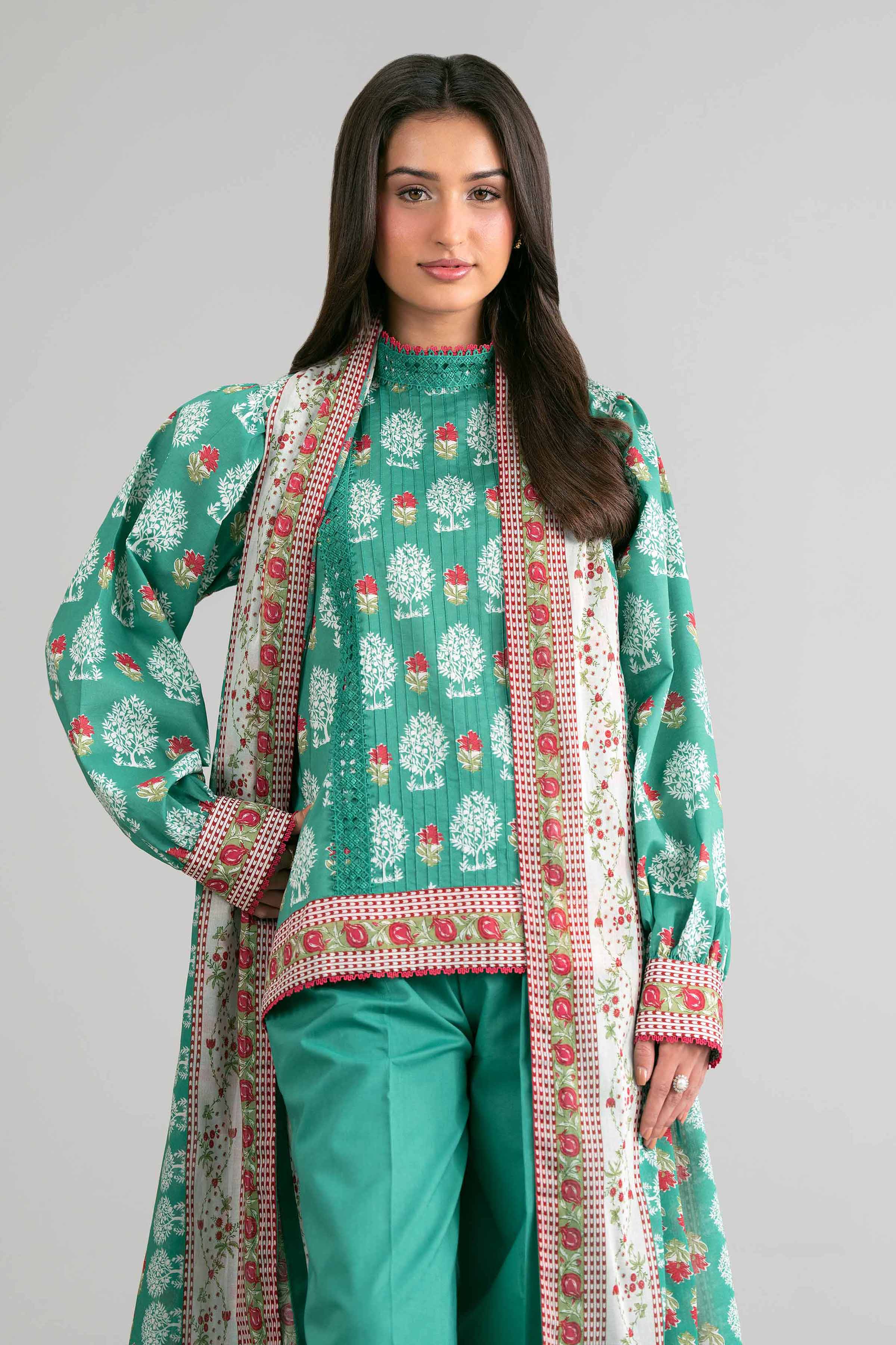 2 Piece - Printed Suit - 42601612 for Women - Unstitched Collection | Nishat | Shop Online