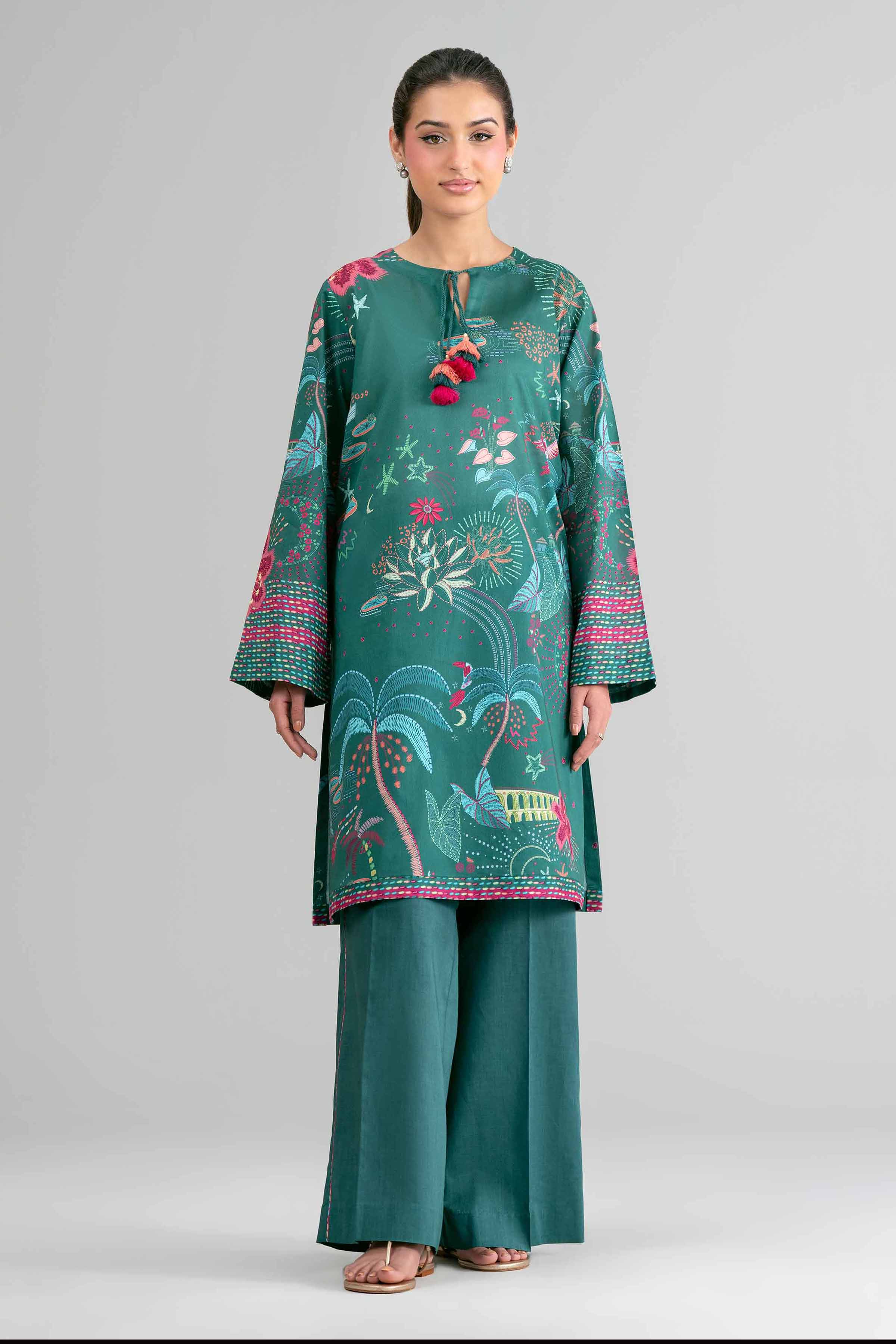 2 Piece - Digital Printed Suit - 42601615 for Women - Unstitched Collection | Nishat | Shop Online