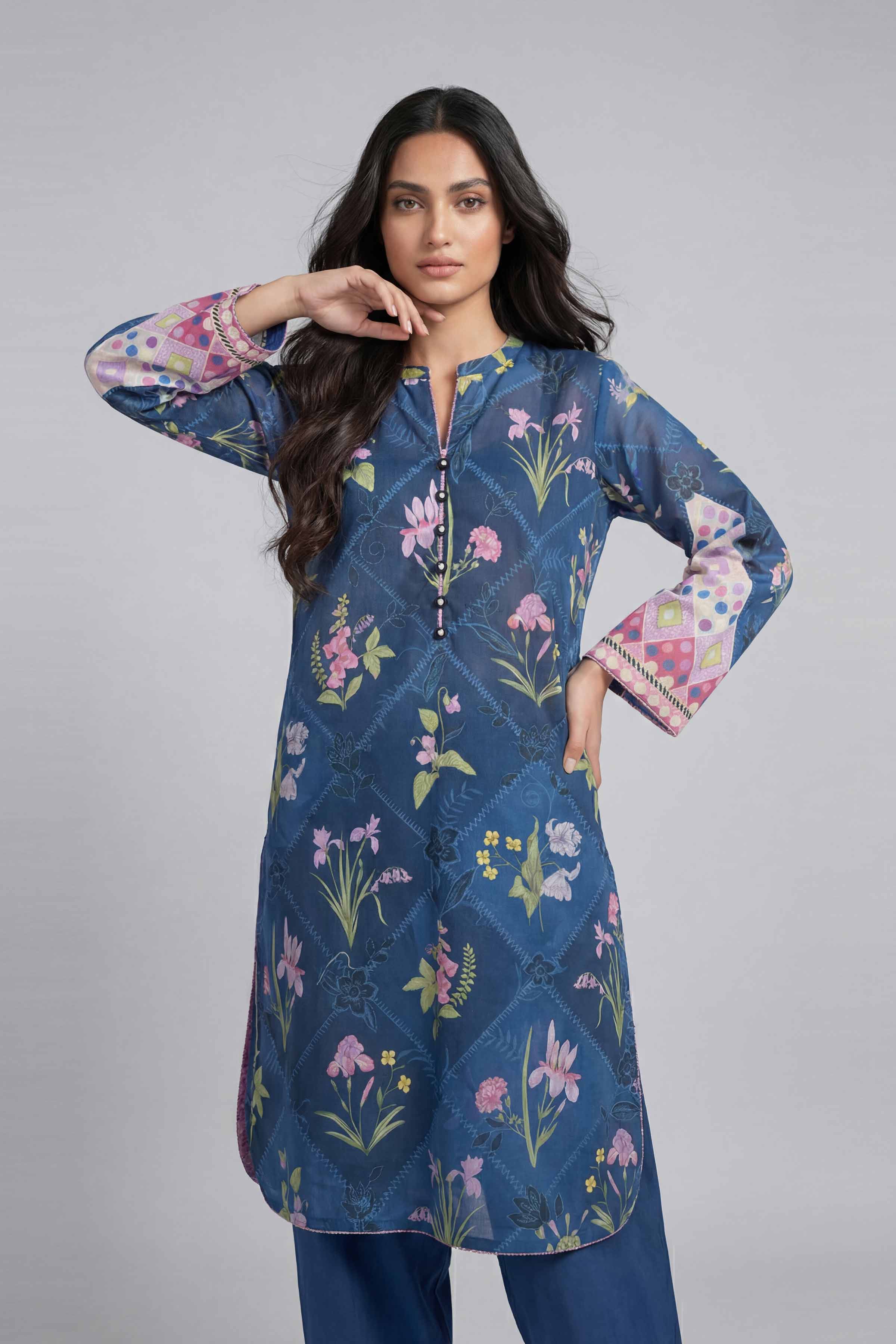 2 Piece - Digital Printed Suit - 42601617 for Women - Unstitched Collection | Nishat | Shop Online