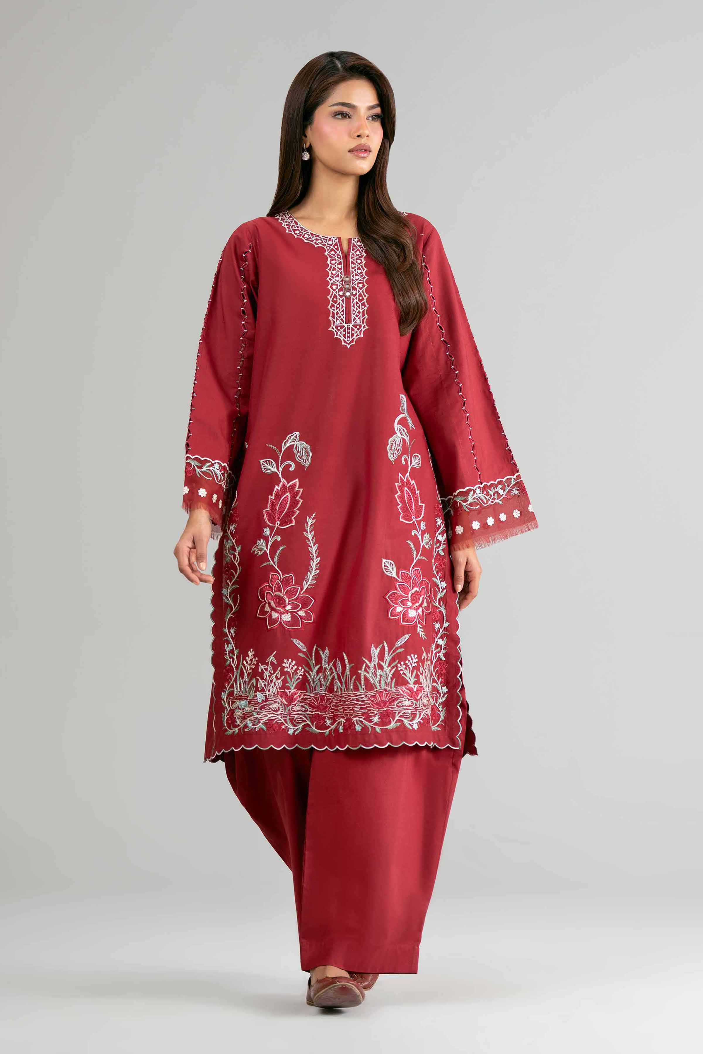 2 Piece - Embroidered Suit - 42601625 for Women - Unstitched Collection | Nishat | Shop Online