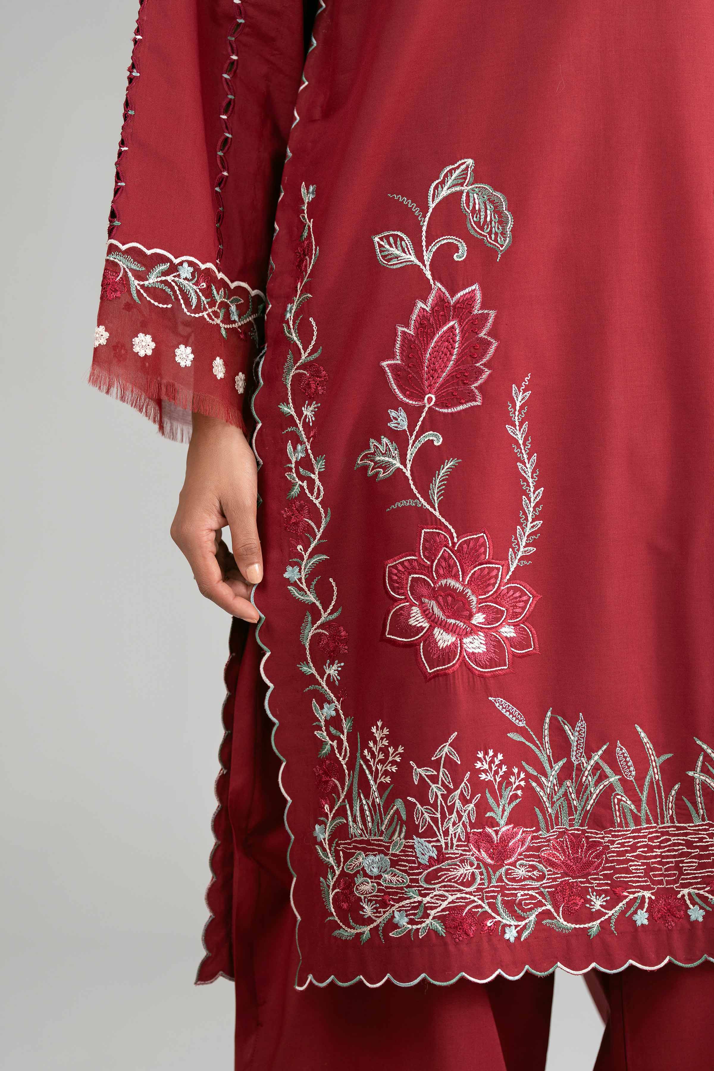 2 Piece - Embroidered Suit - 42601625 for Women - Unstitched Collection | Nishat | Shop Online