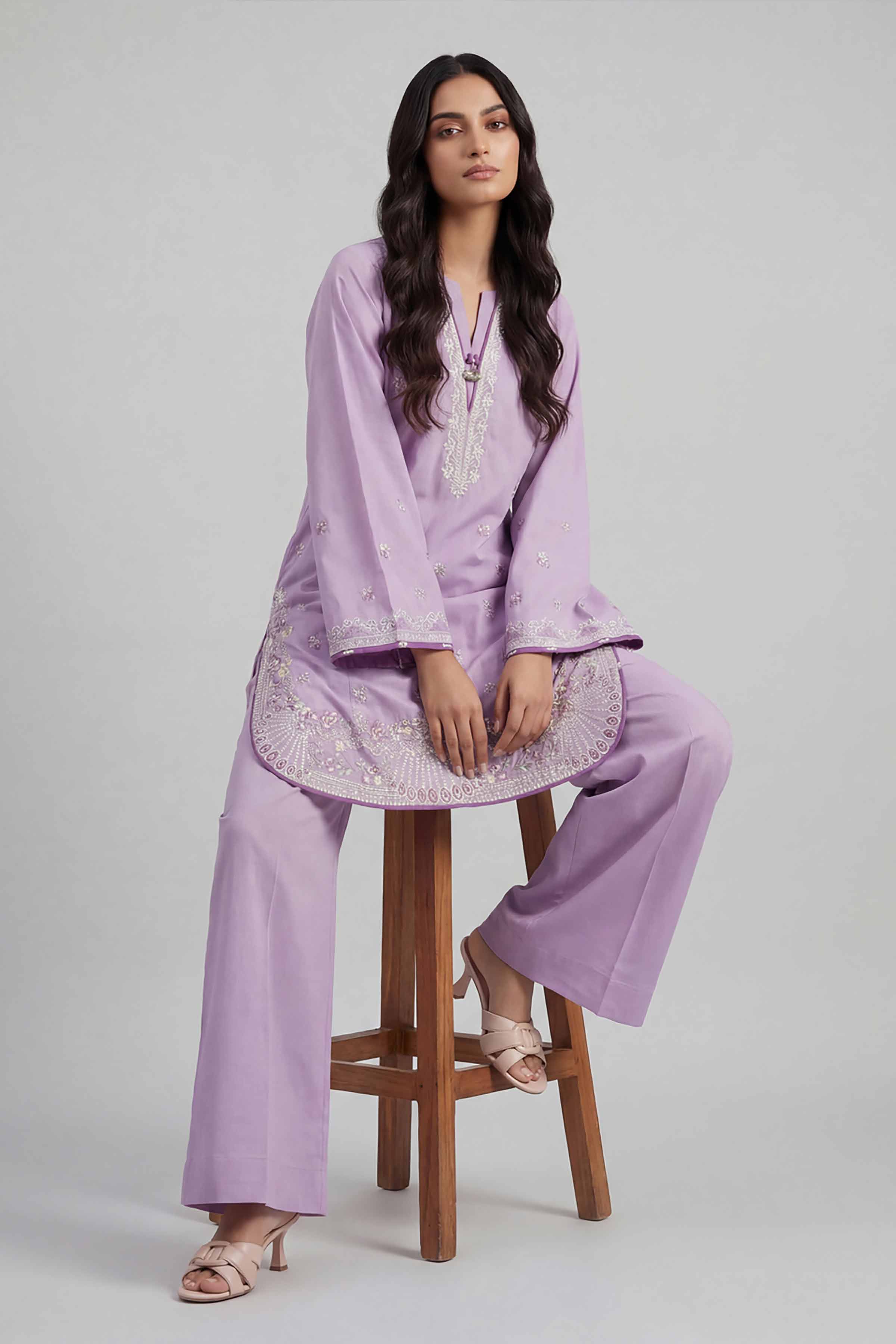 2 Piece - Embroidered Suit - 42601630