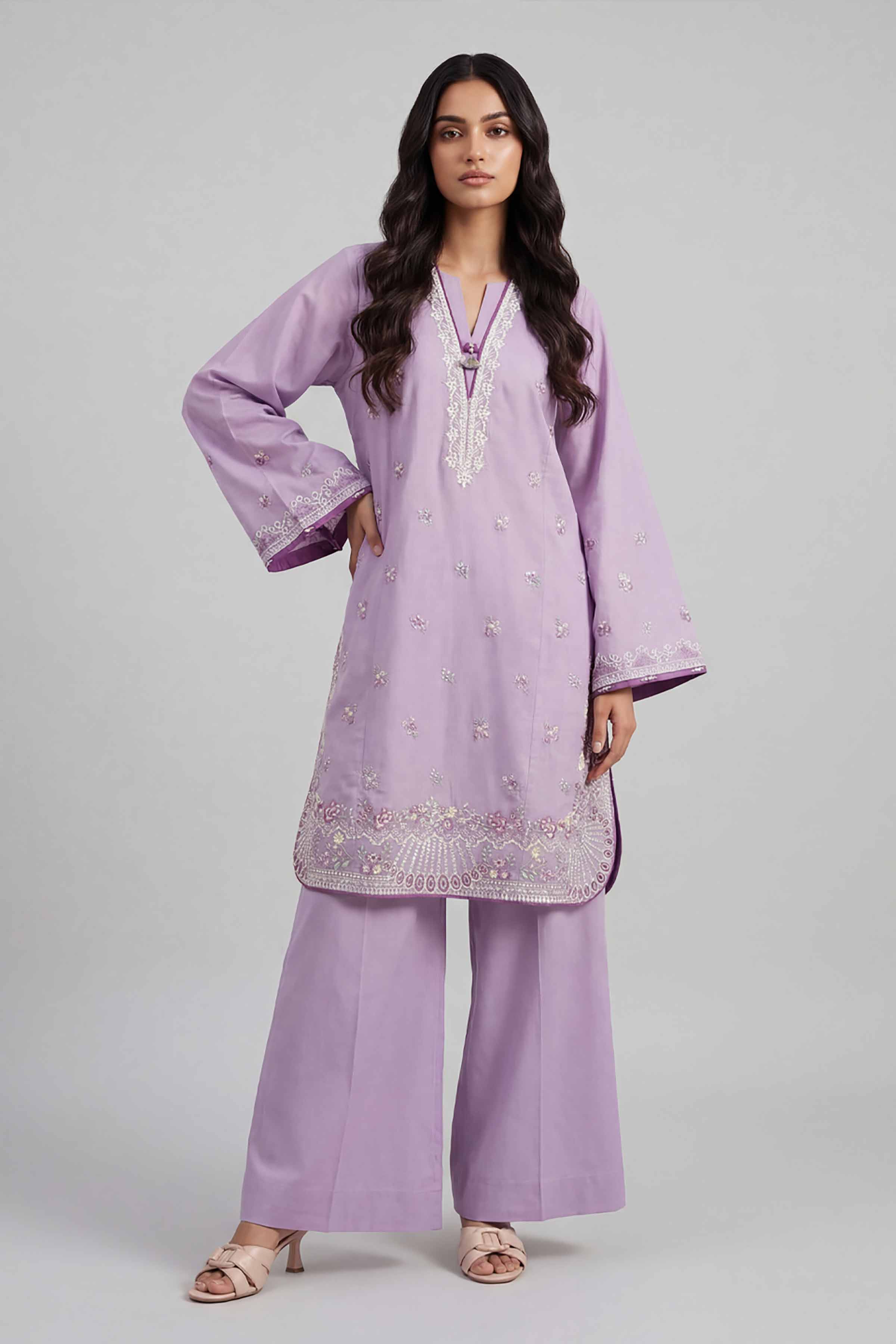 2 Piece - Embroidered Suit - 42601630