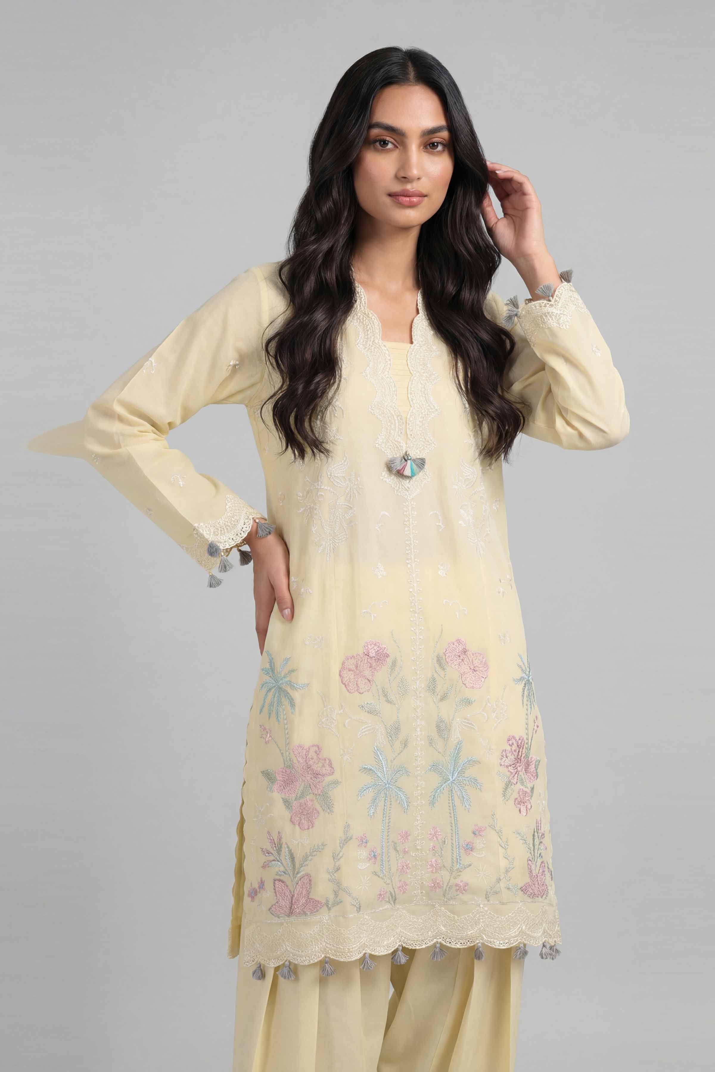 2 Piece - Embroidered Suit - 42601633