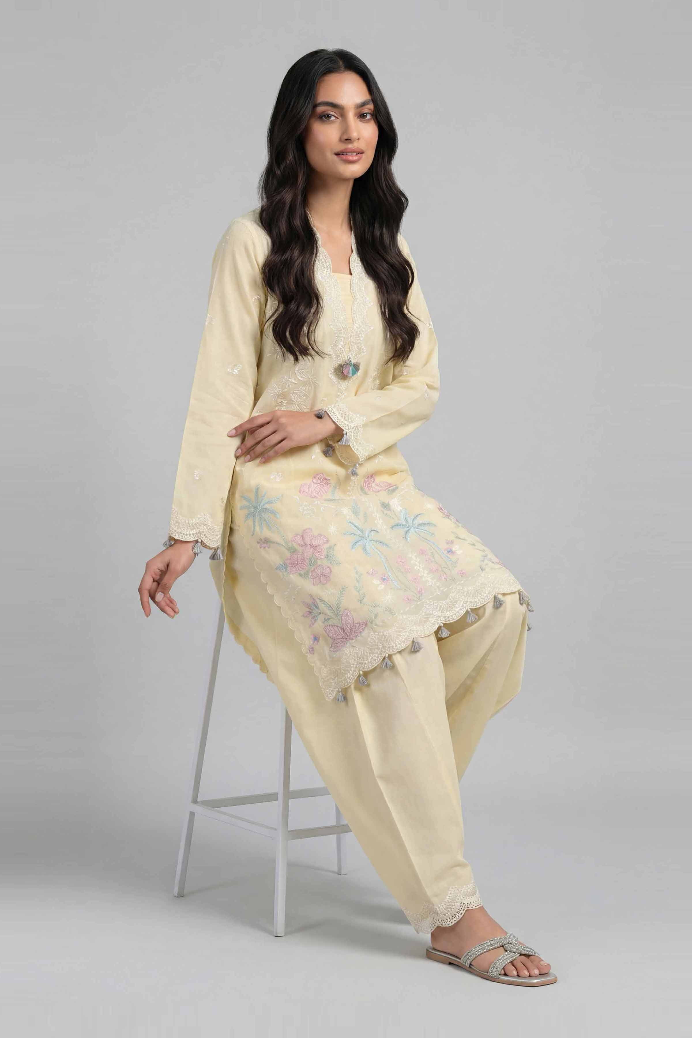2 Piece - Embroidered Suit - 42601633