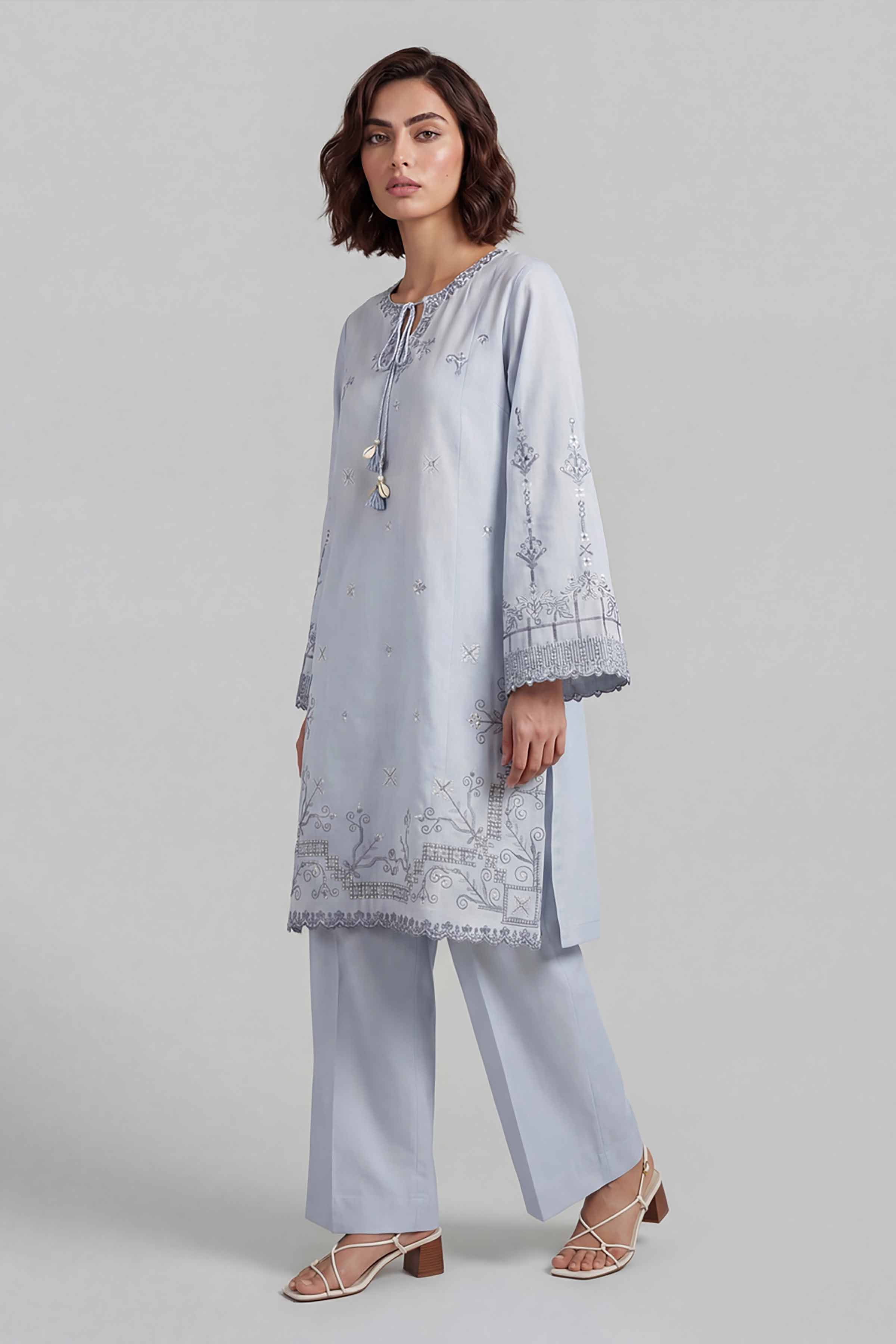2 Piece - Embroidered Suit - 42601634