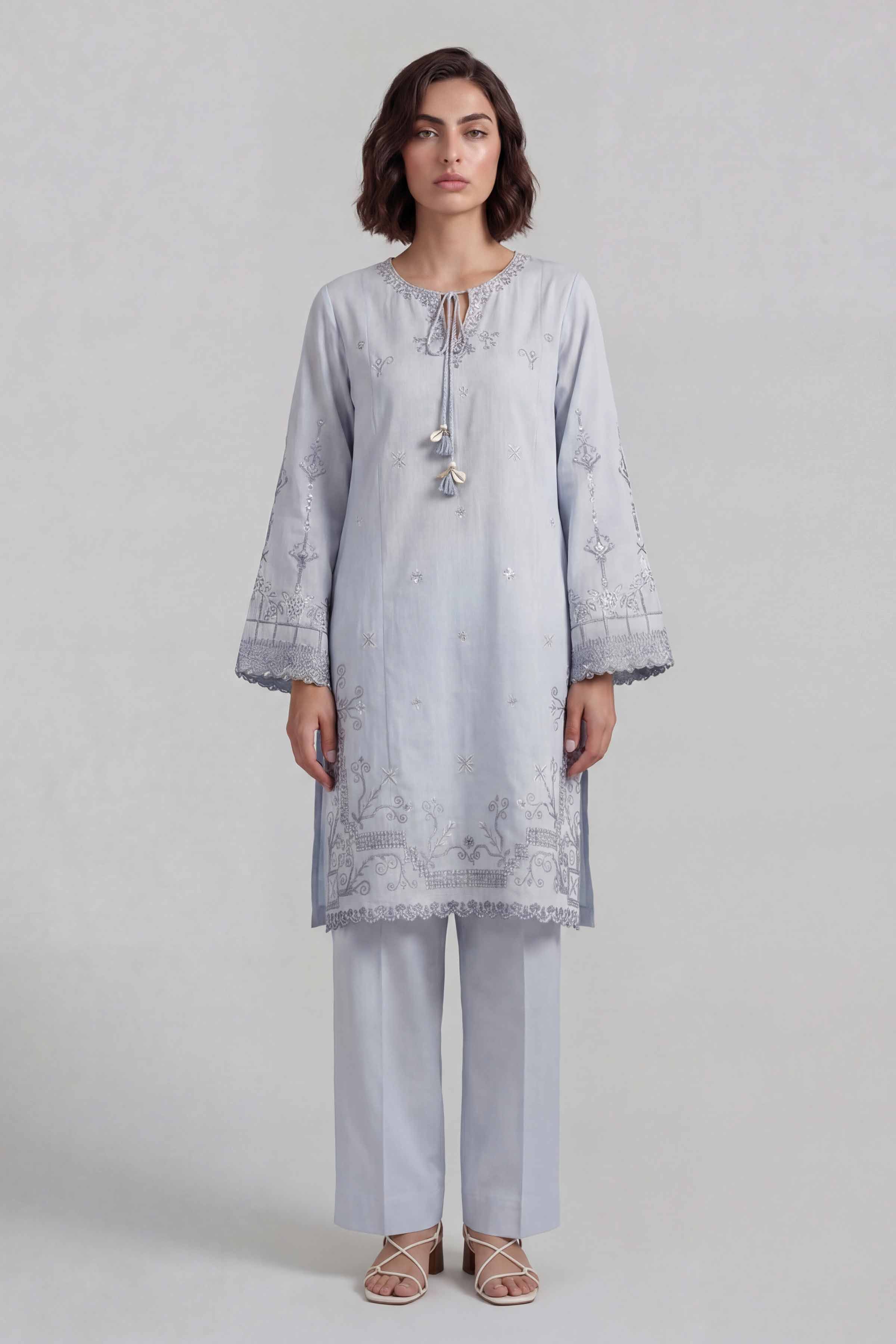 2 Piece - Embroidered Suit - 42601634