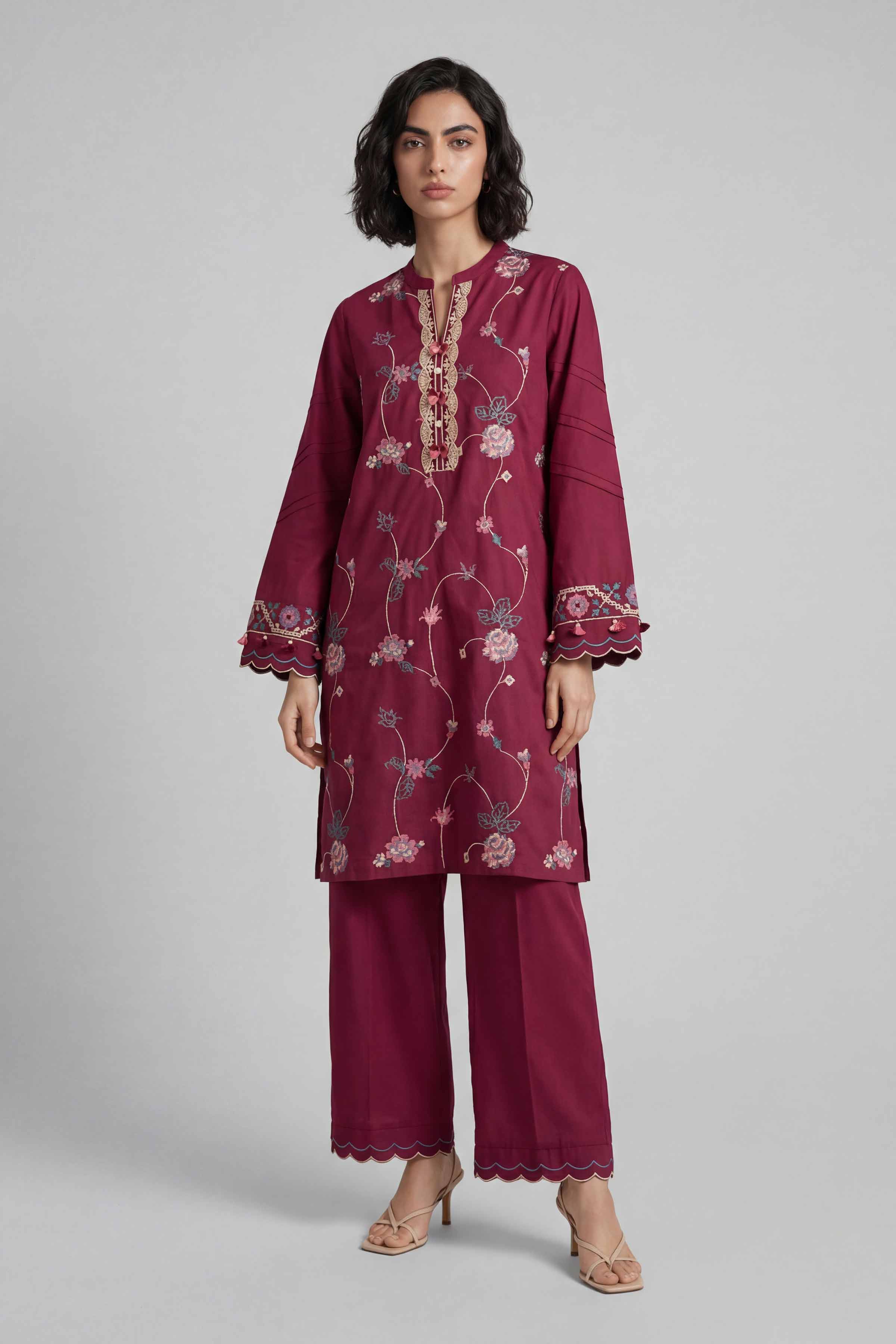 2 Piece - Embroidered Suit - 42601643 for Women - Unstitched Collection | Nishat | Shop Online