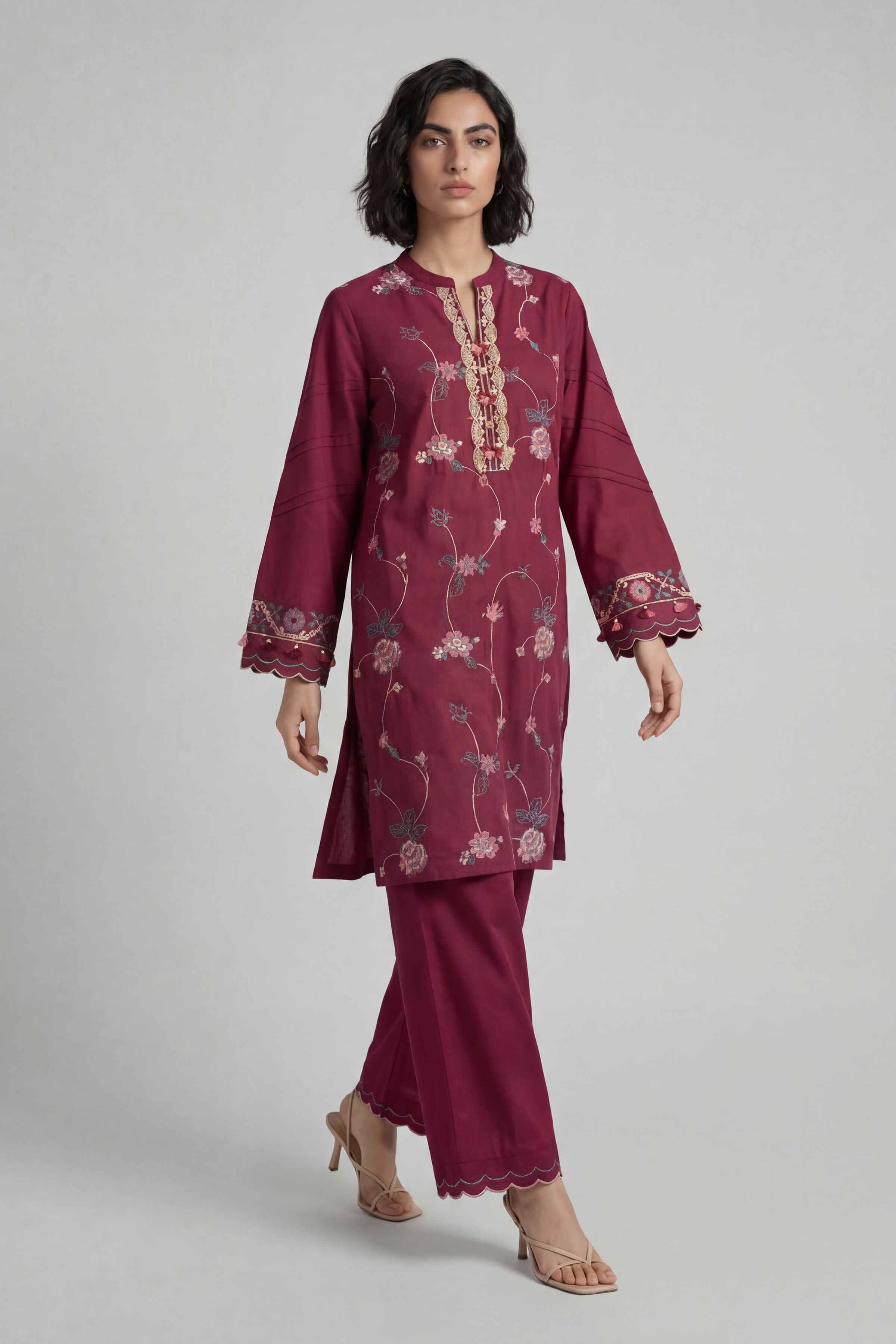 2 Piece - Embroidered Suit - 42601643 for Women - Unstitched Collection | Nishat | Shop Online