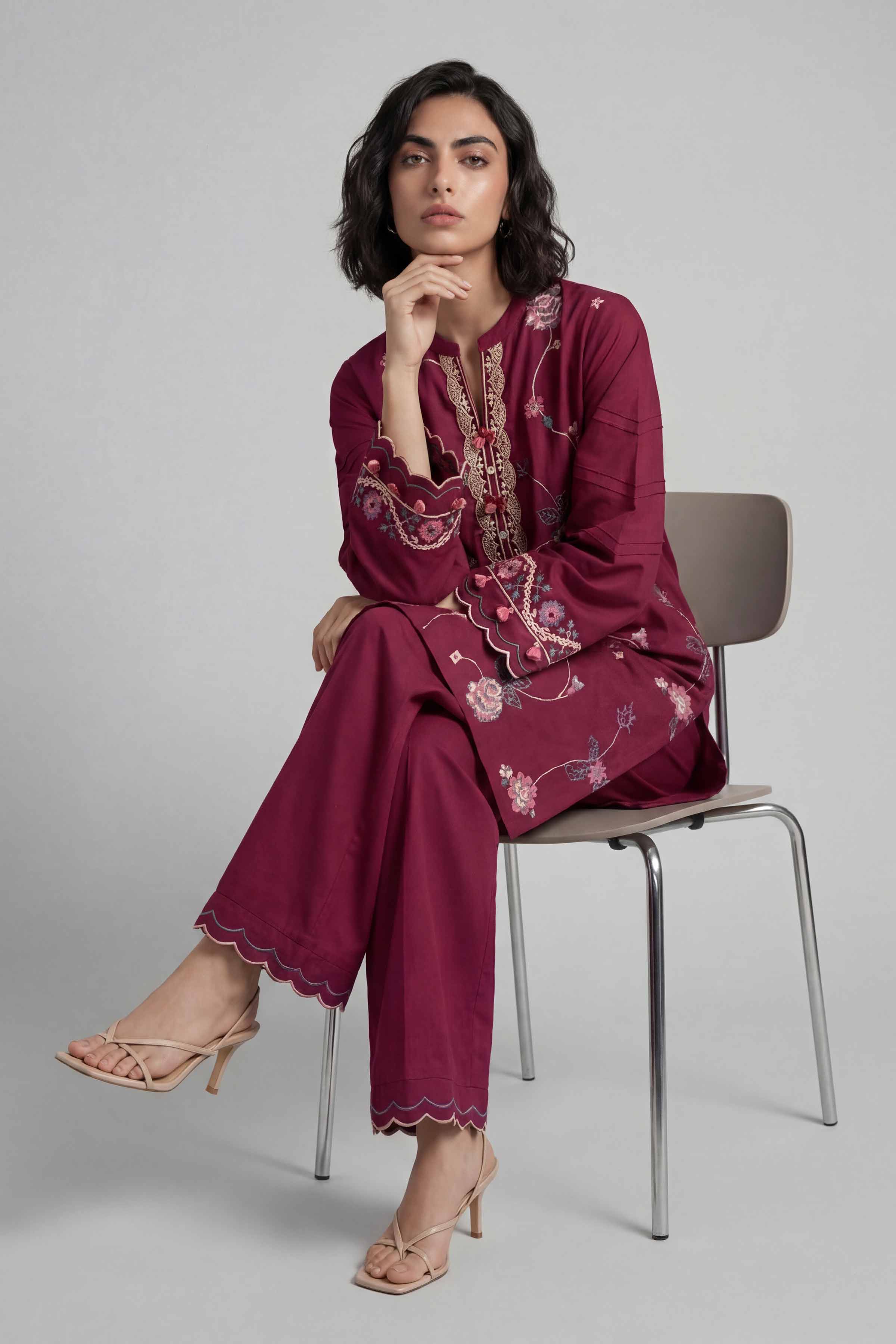 2 Piece - Embroidered Suit - 42601643 for Women - Unstitched Collection | Nishat | Shop Online