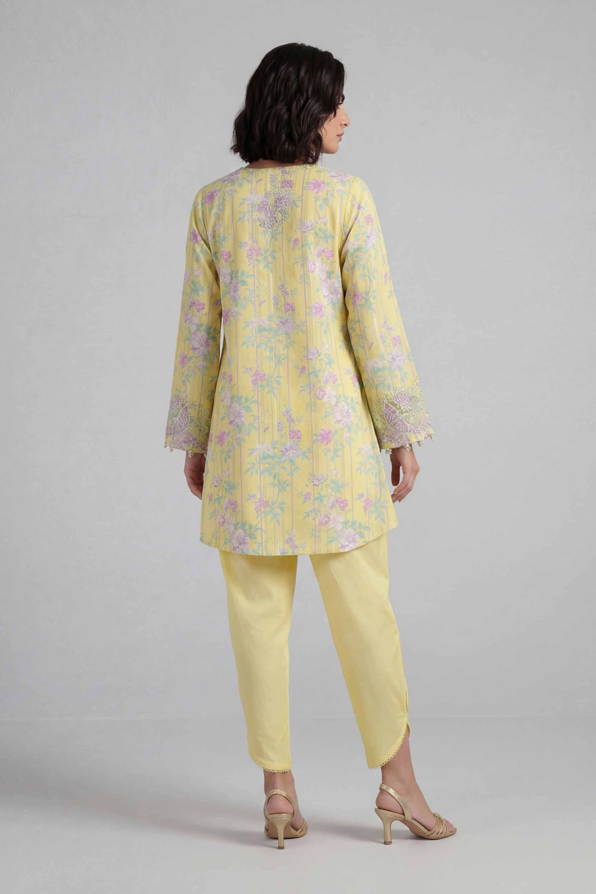 2 Piece - Printed Embroidered Suit - 42601656