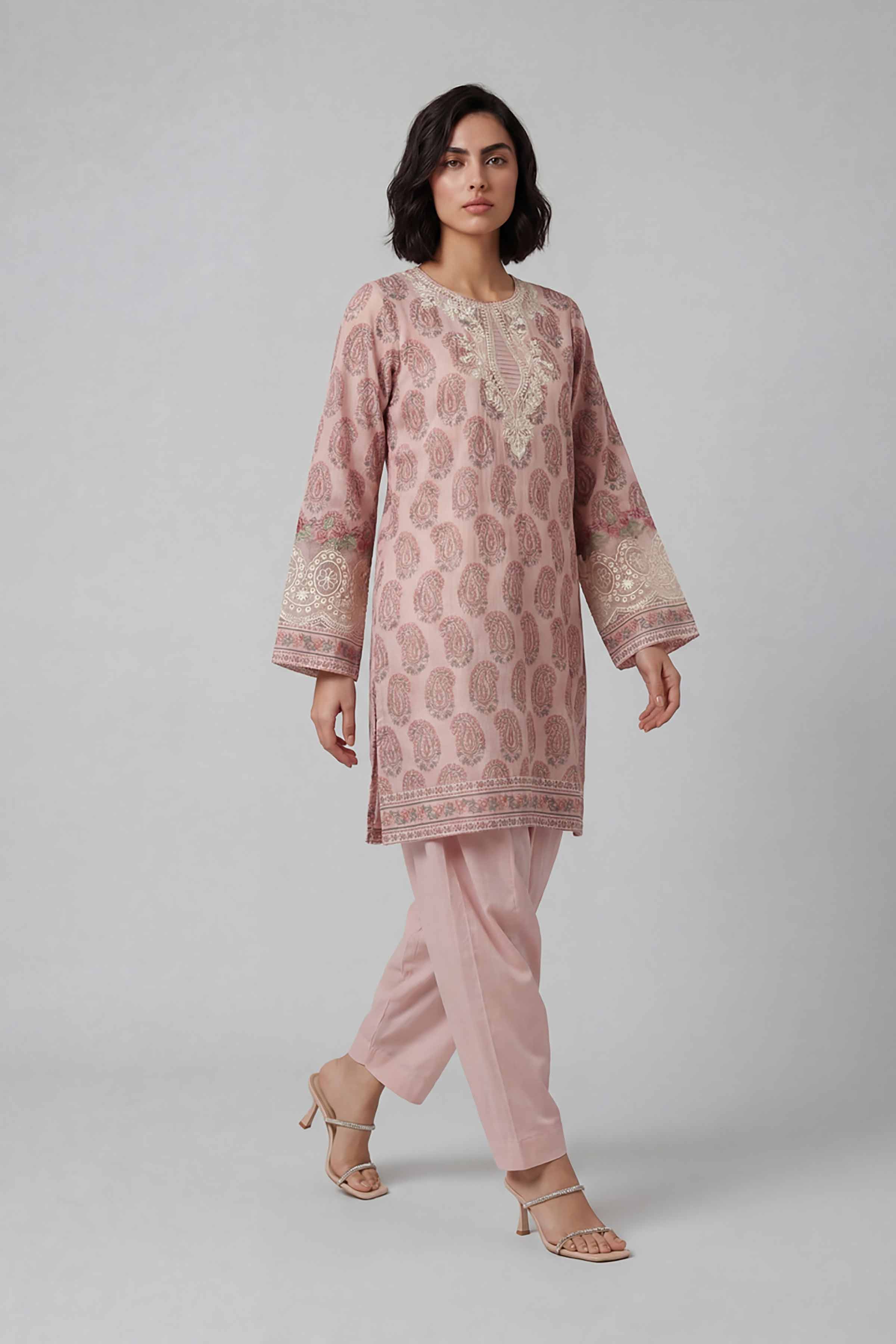 2 Piece - Printed Embroidered Suit - 42601661 for Women - Unstitched Collection | Nishat | Shop Online