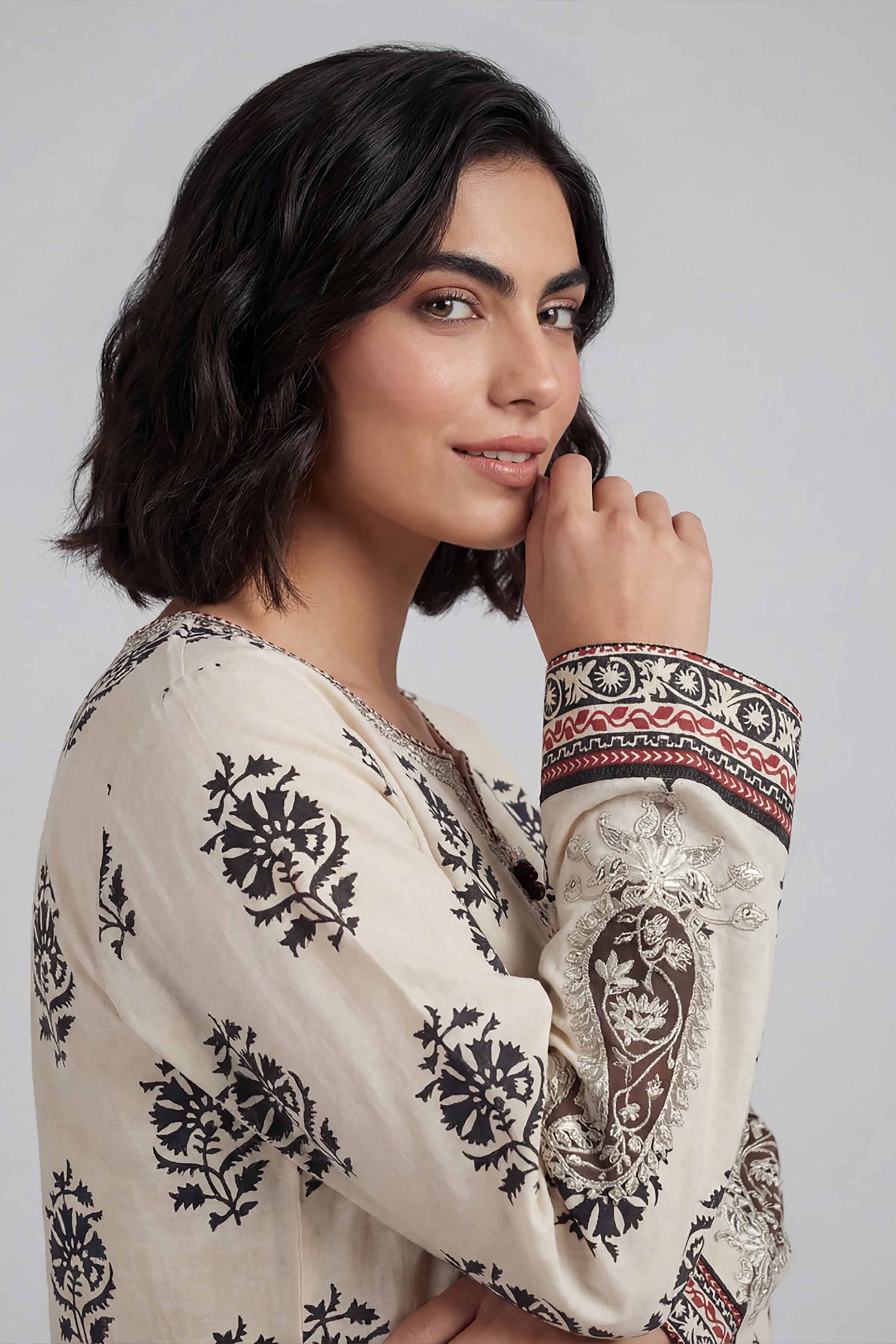 2 Piece - Printed Embroidered Suit - 42601663 for Women - Unstitched Collection | Nishat | Shop Online