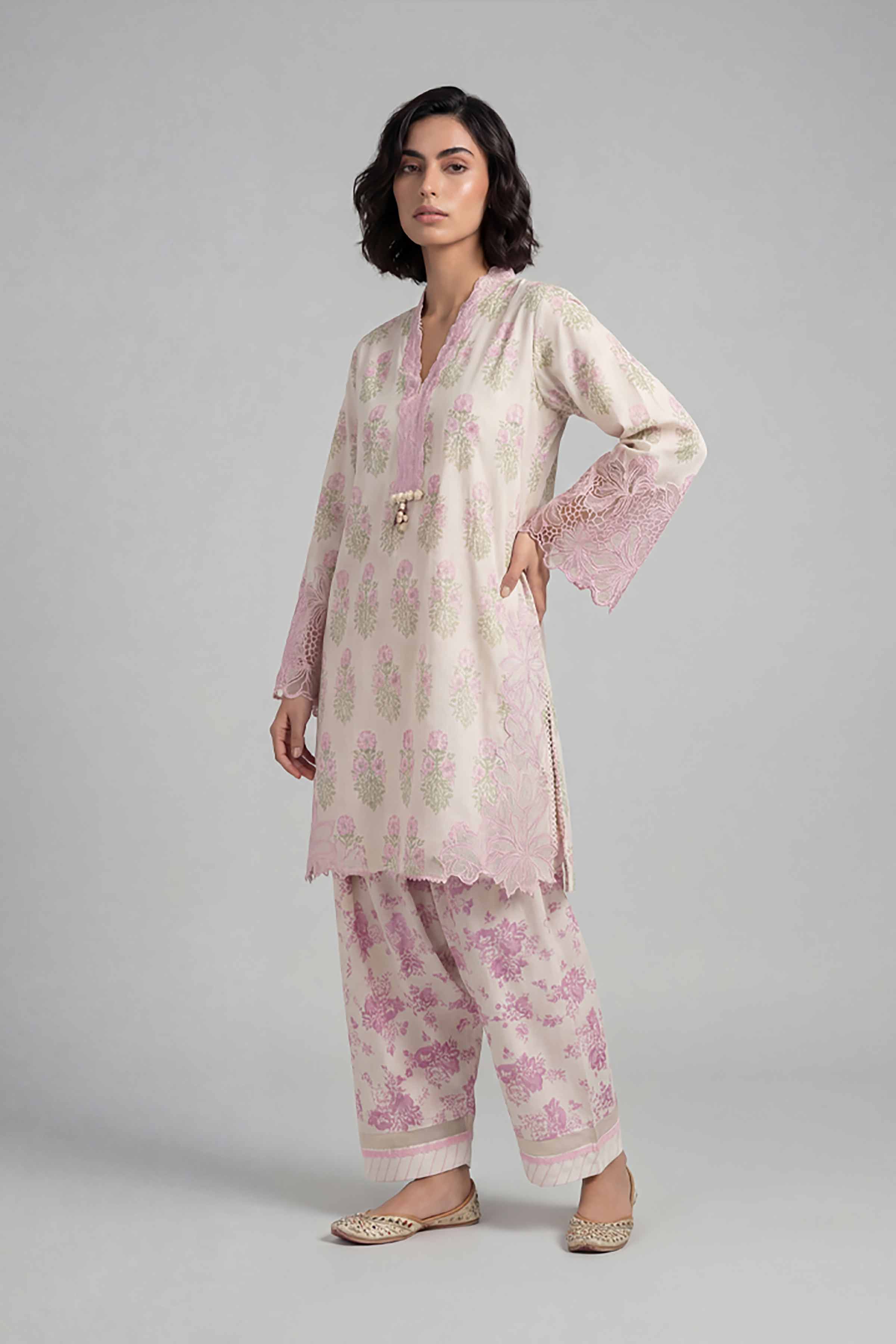 2 Piece - Printed Embroidered Suit - 42601664 for Women - Unstitched Collection | Nishat | Shop Online