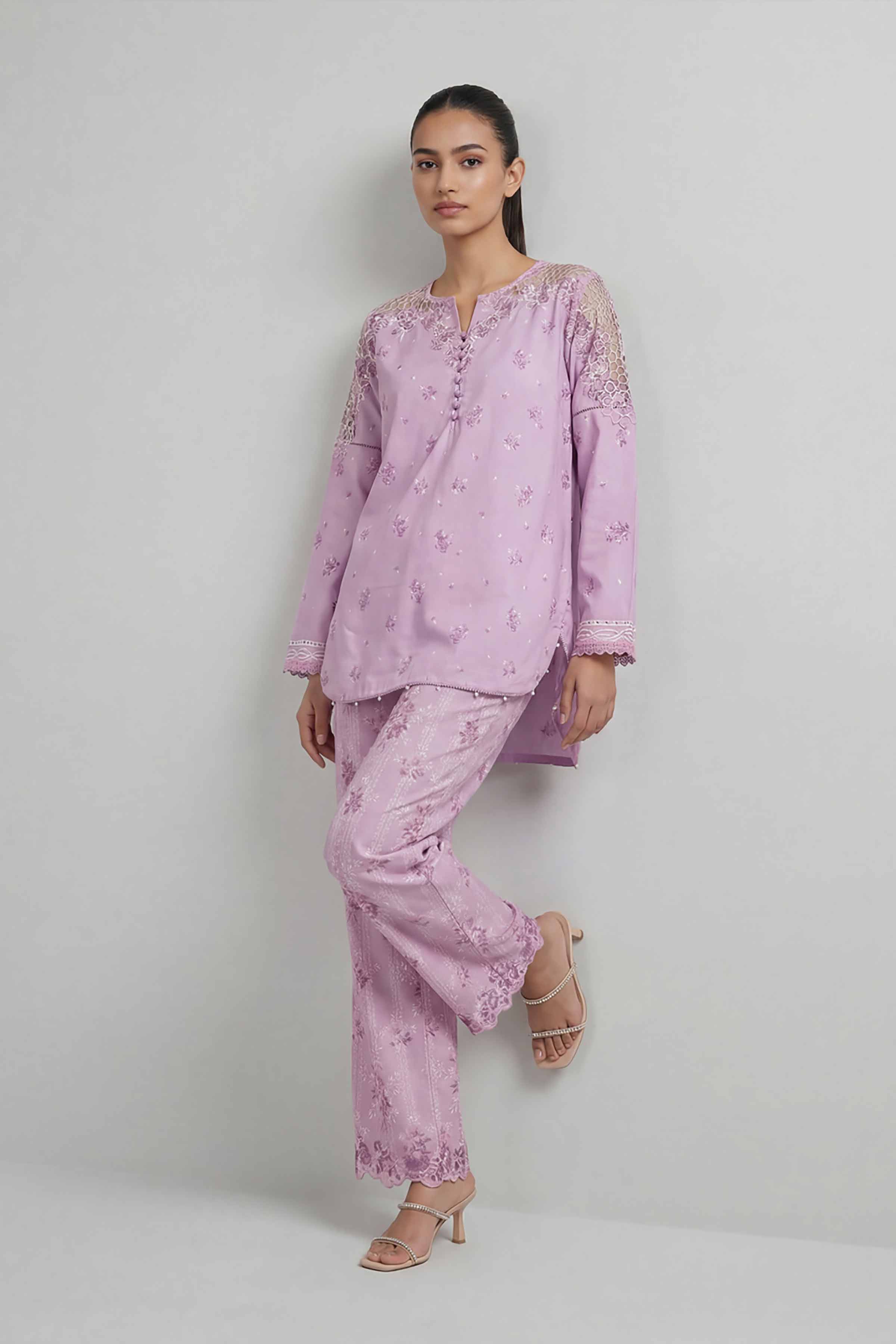 2 Piece - Printed Embroidered Suit - 42601666 for Women - Unstitched Collection | Nishat | Shop Online