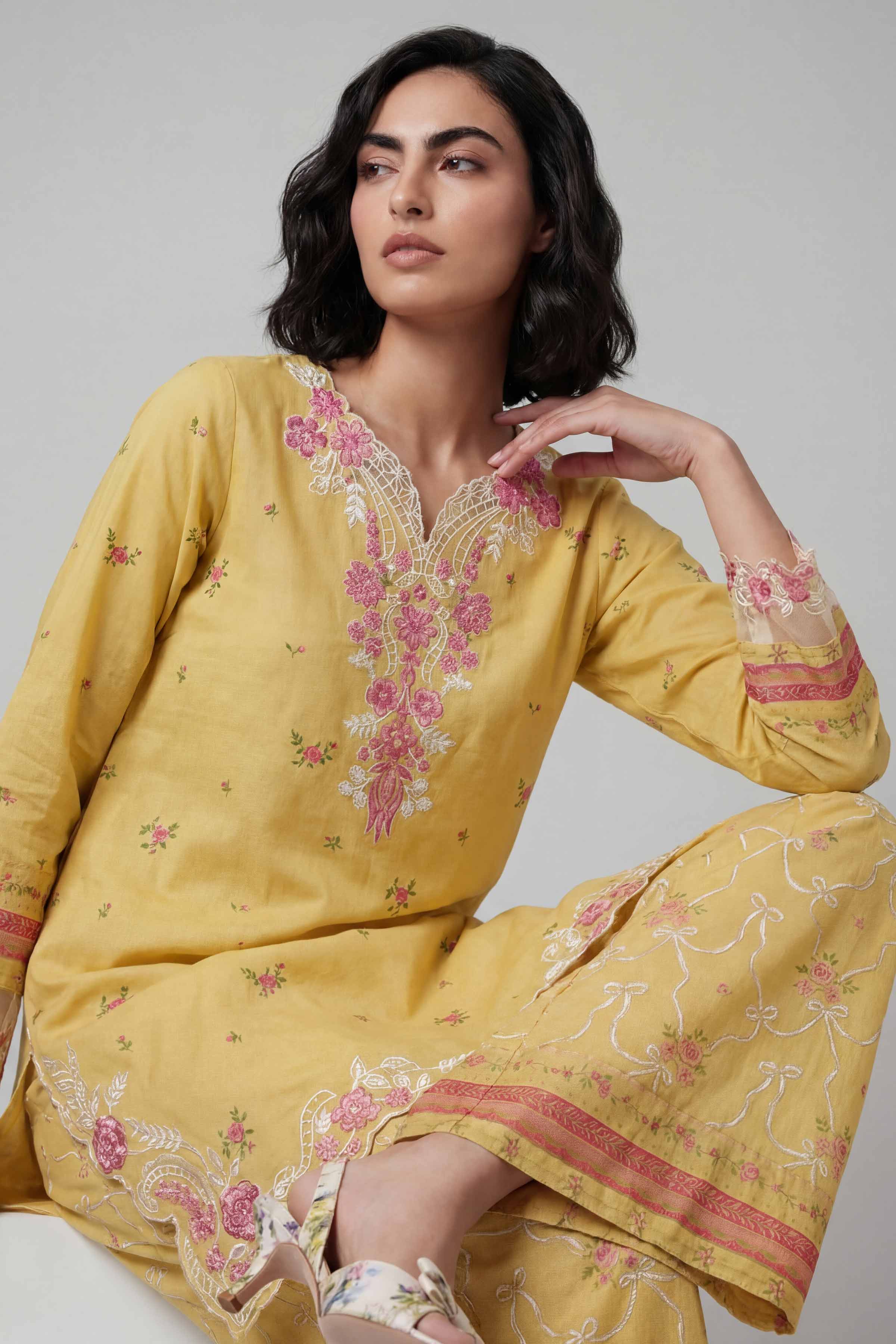 2 Piece - Printed Embroidered Suit - 42601669 for Women - Unstitched Collection | Nishat | Shop Online