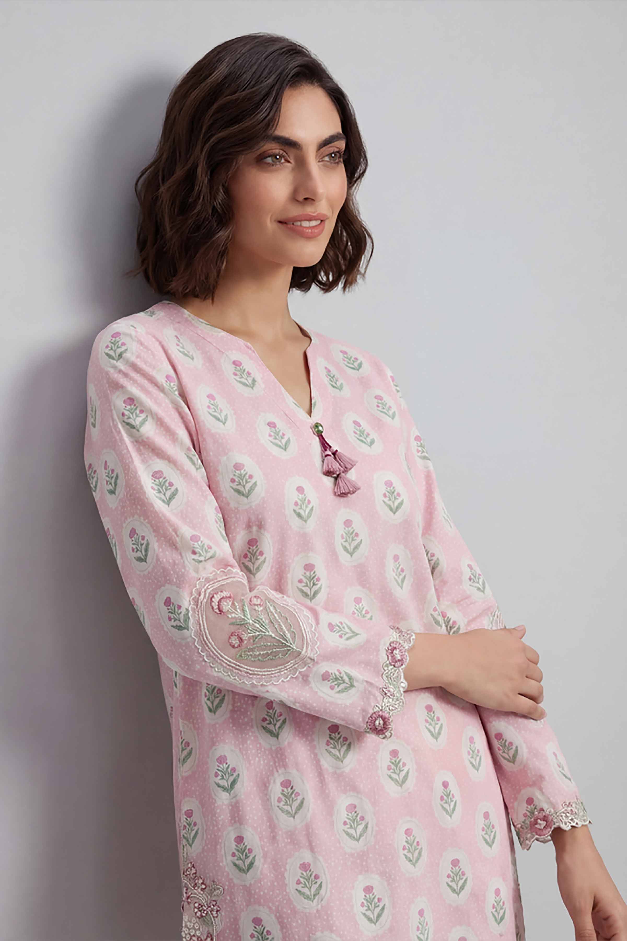 2 Piece - Printed Embroidered Suit - 42601673 for Women - Unstitched Collection | Nishat | Shop Online