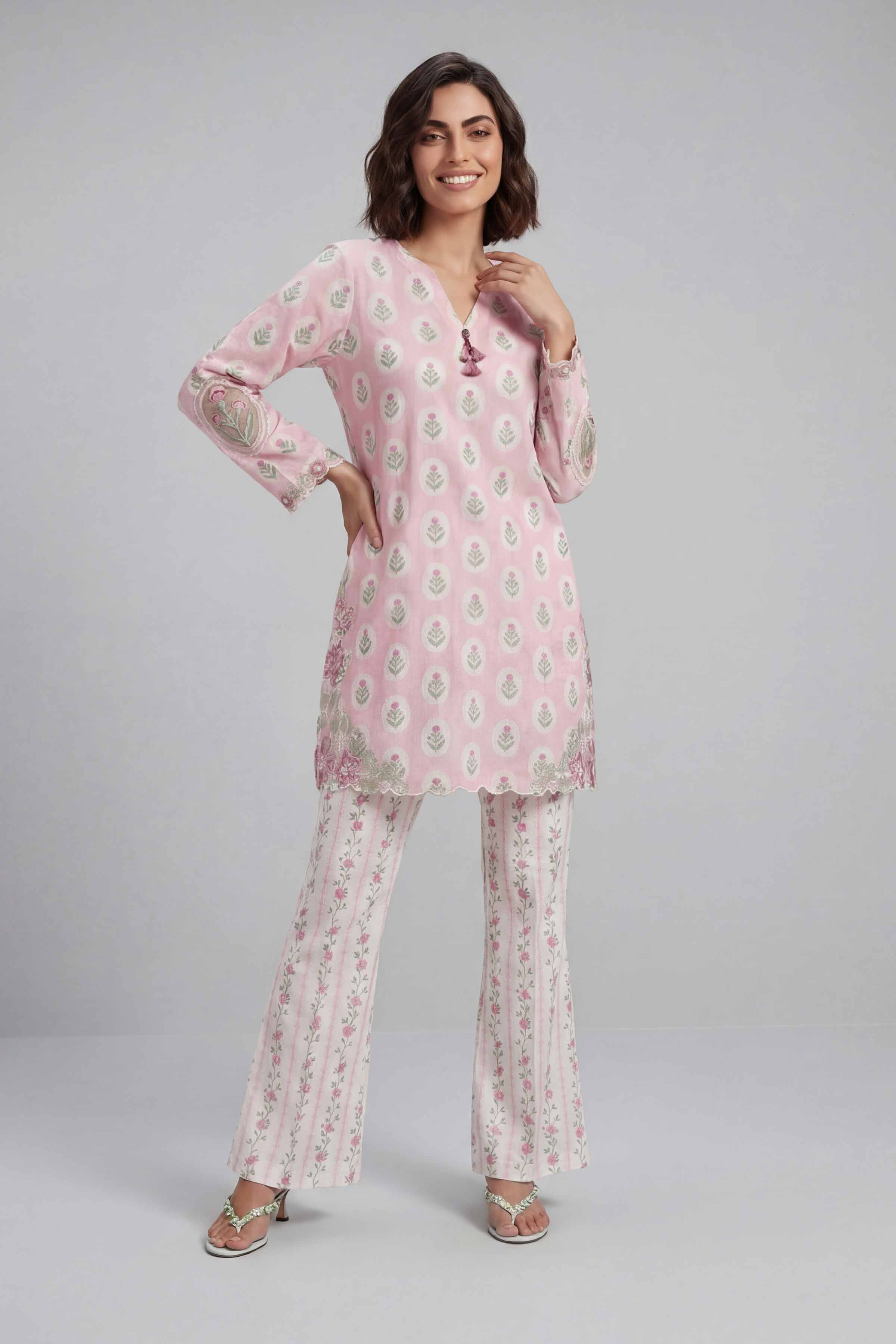 2 Piece - Printed Embroidered Suit - 42601673 for Women - Unstitched Collection | Nishat | Shop Online