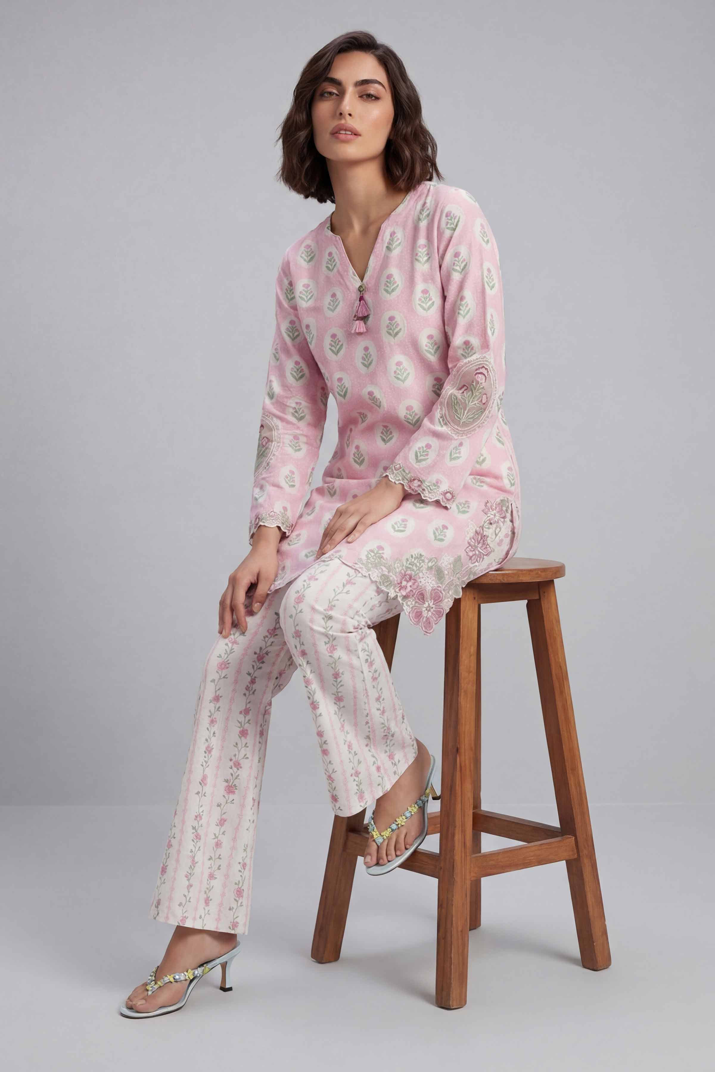 2 Piece - Printed Embroidered Suit - 42601673 for Women - Unstitched Collection | Nishat | Shop Online