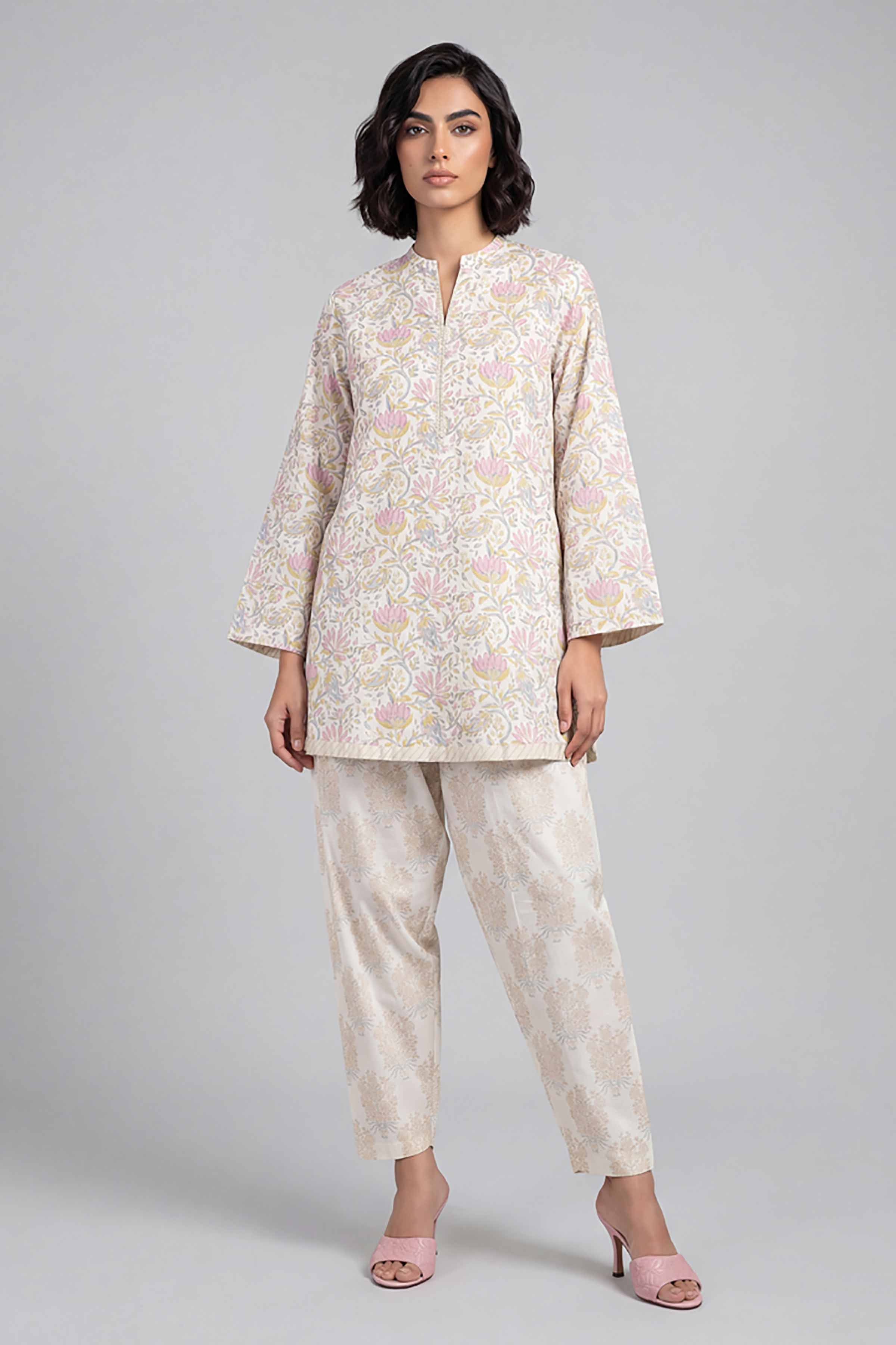 2 Piece - Printed Suit - 42601675 for Women - Unstitched Collection | Nishat | Shop Online