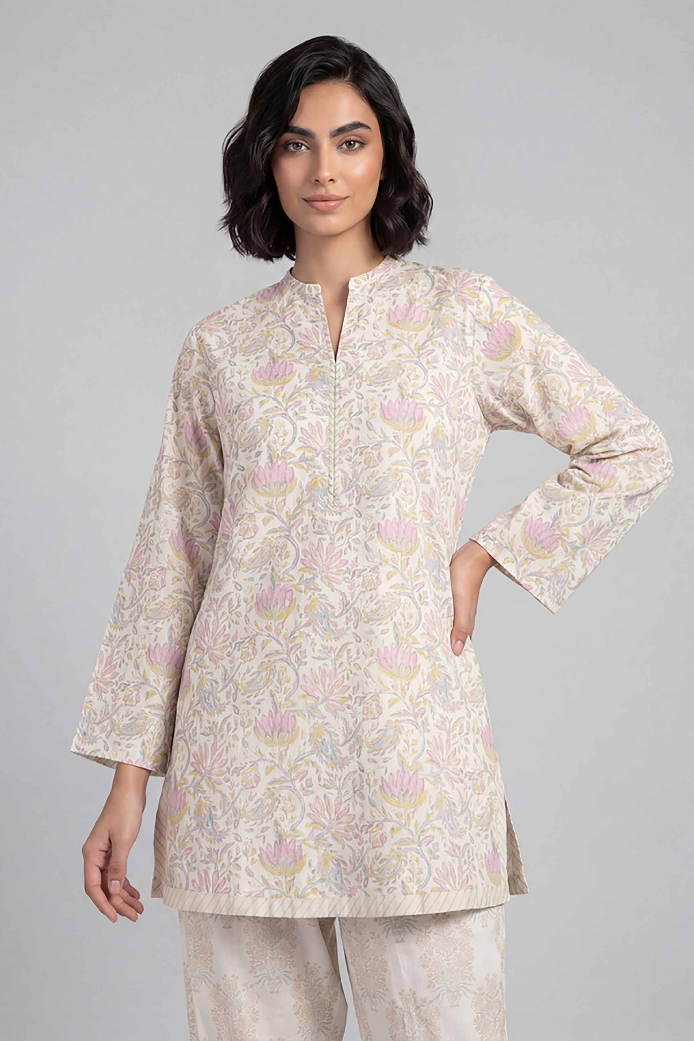 2 Piece - Printed Suit - 42601675 for Women - Unstitched Collection | Nishat | Shop Online