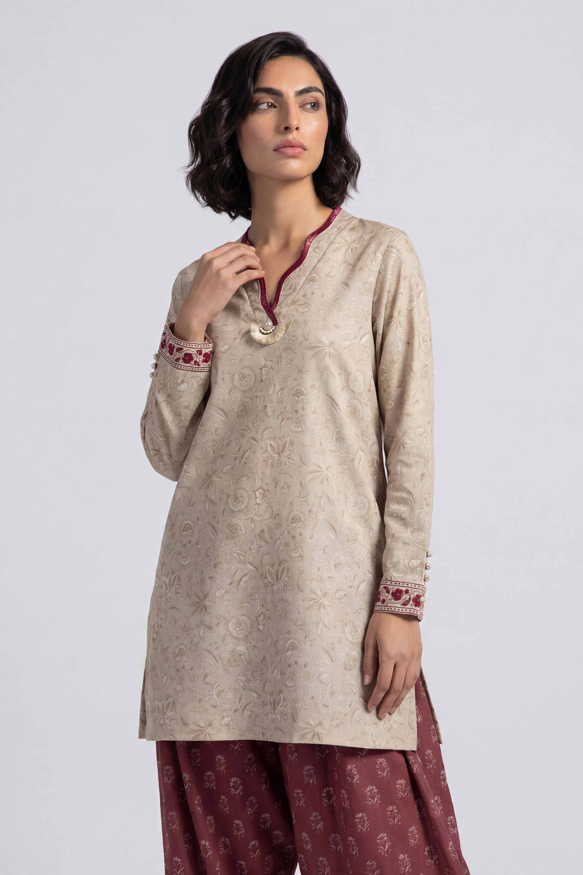 2 Piece - Printed Suit - 42601676 for Women - Unstitched Collection | Nishat | Shop Online