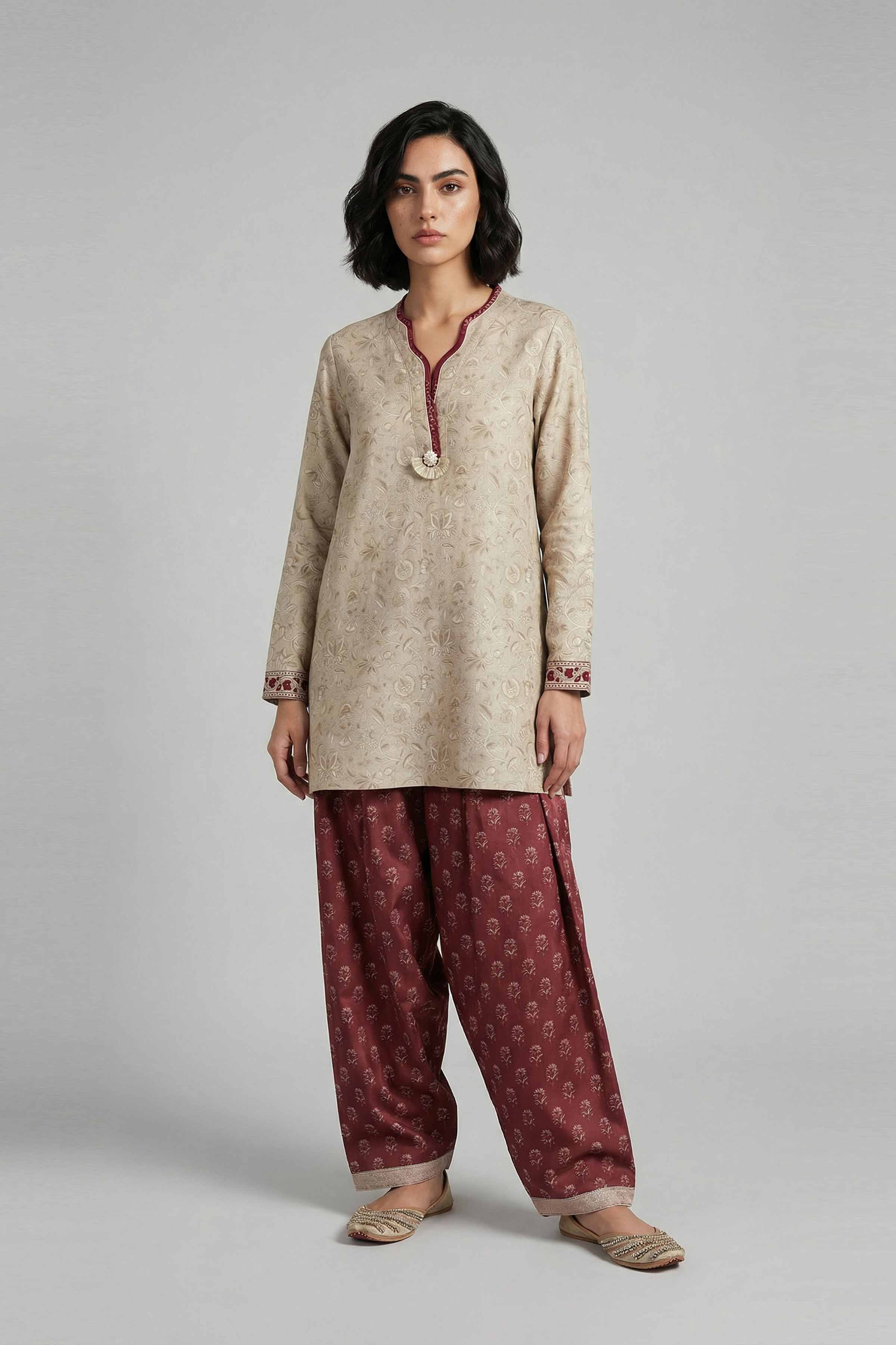 2 Piece - Printed Suit - 42601676 for Women - Unstitched Collection | Nishat | Shop Online