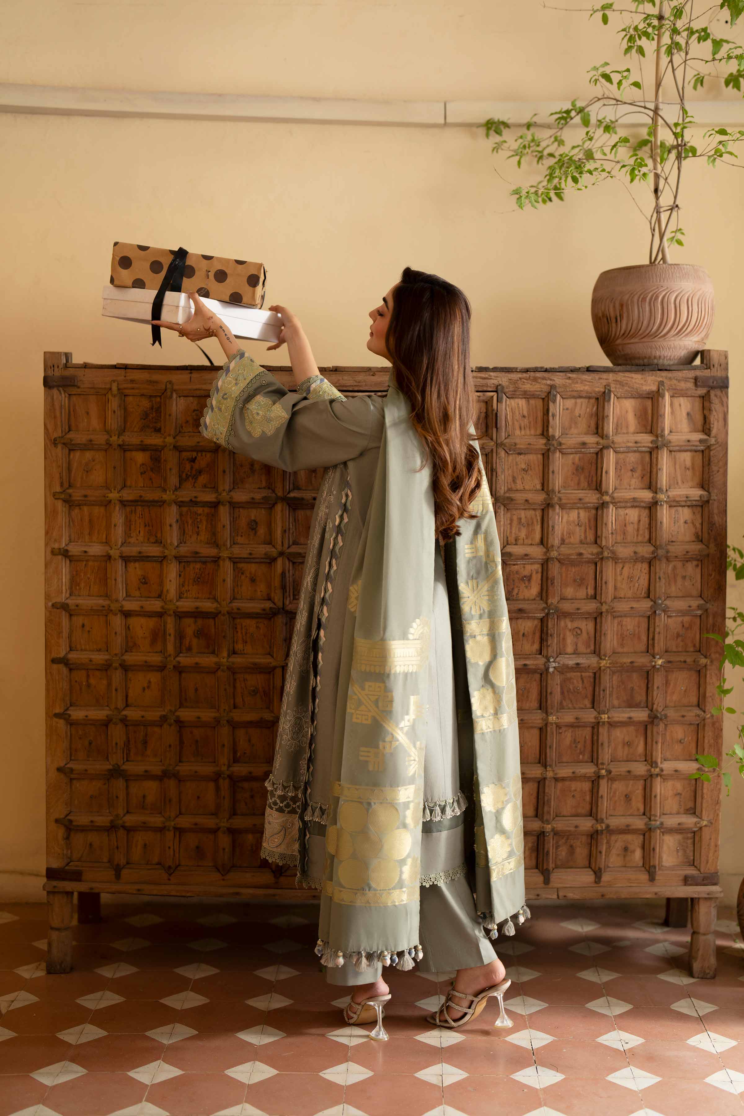 3 Piece - Embroidered Suit - 42601685 for Women - Unstitched Collection | Nishat | Shop Online