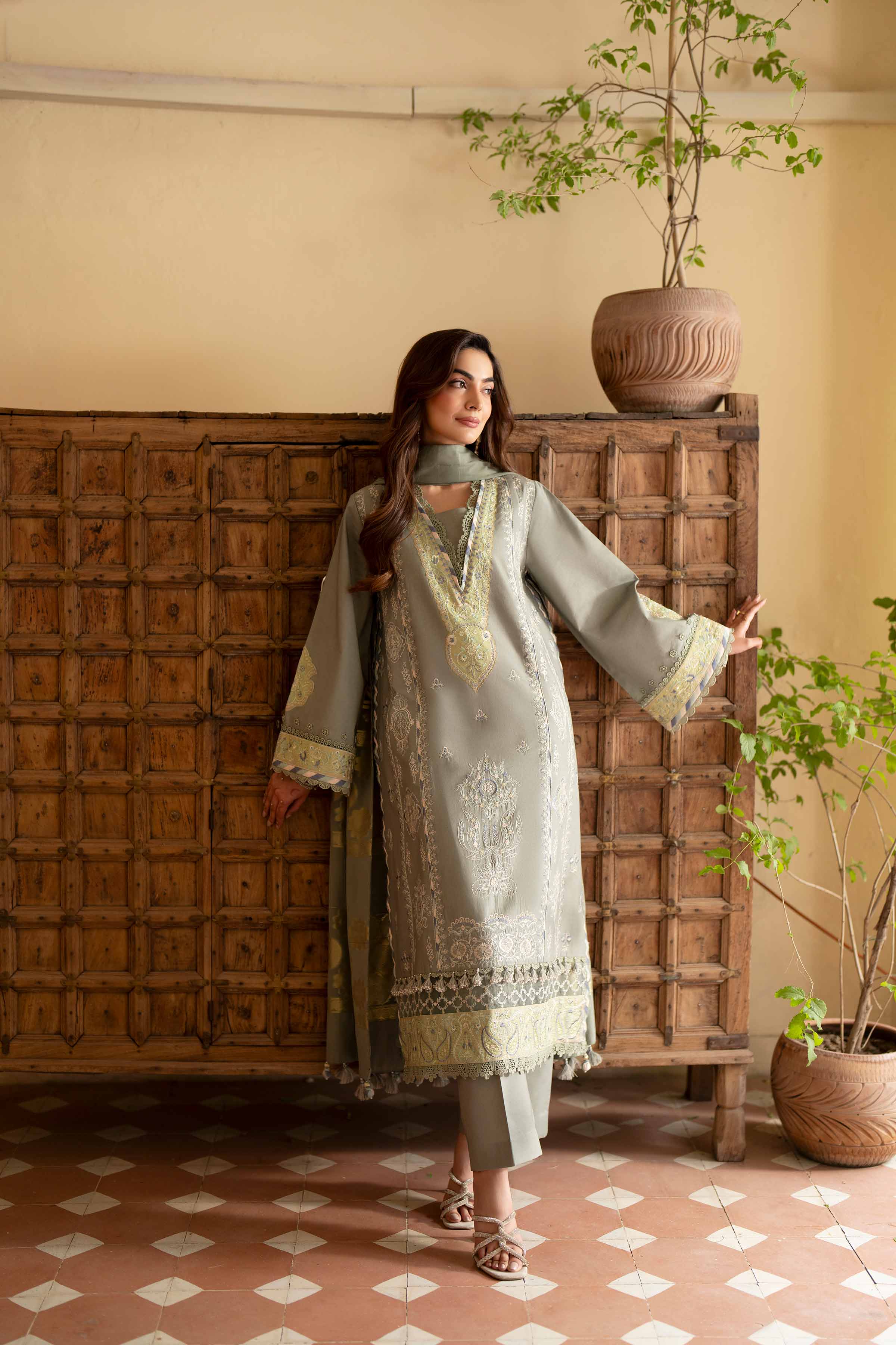 3 Piece - Embroidered Suit - 42601685 for Women - Unstitched Collection | Nishat | Shop Online
