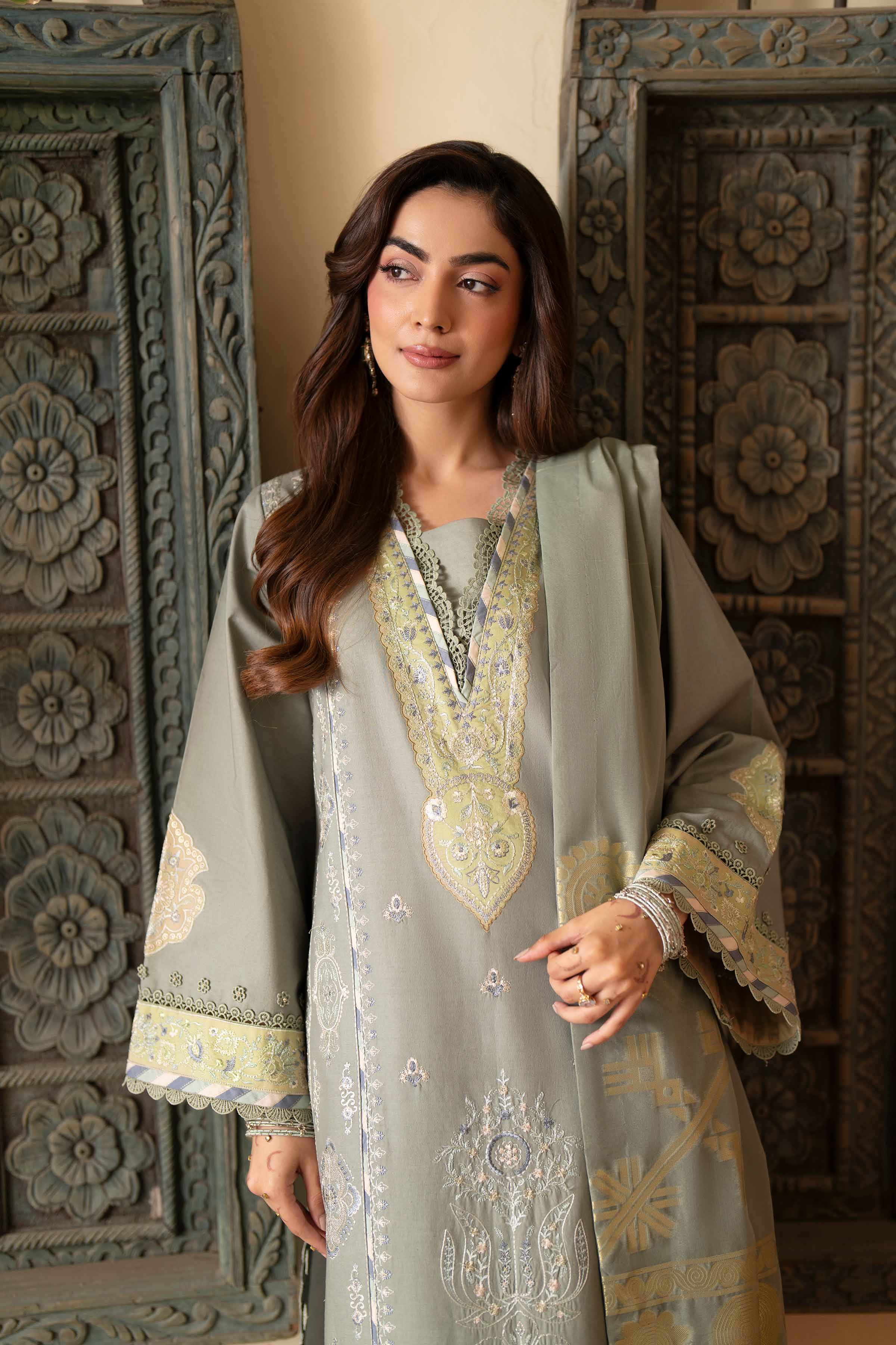 3 Piece - Embroidered Suit - 42601685 for Women - Unstitched Collection | Nishat | Shop Online