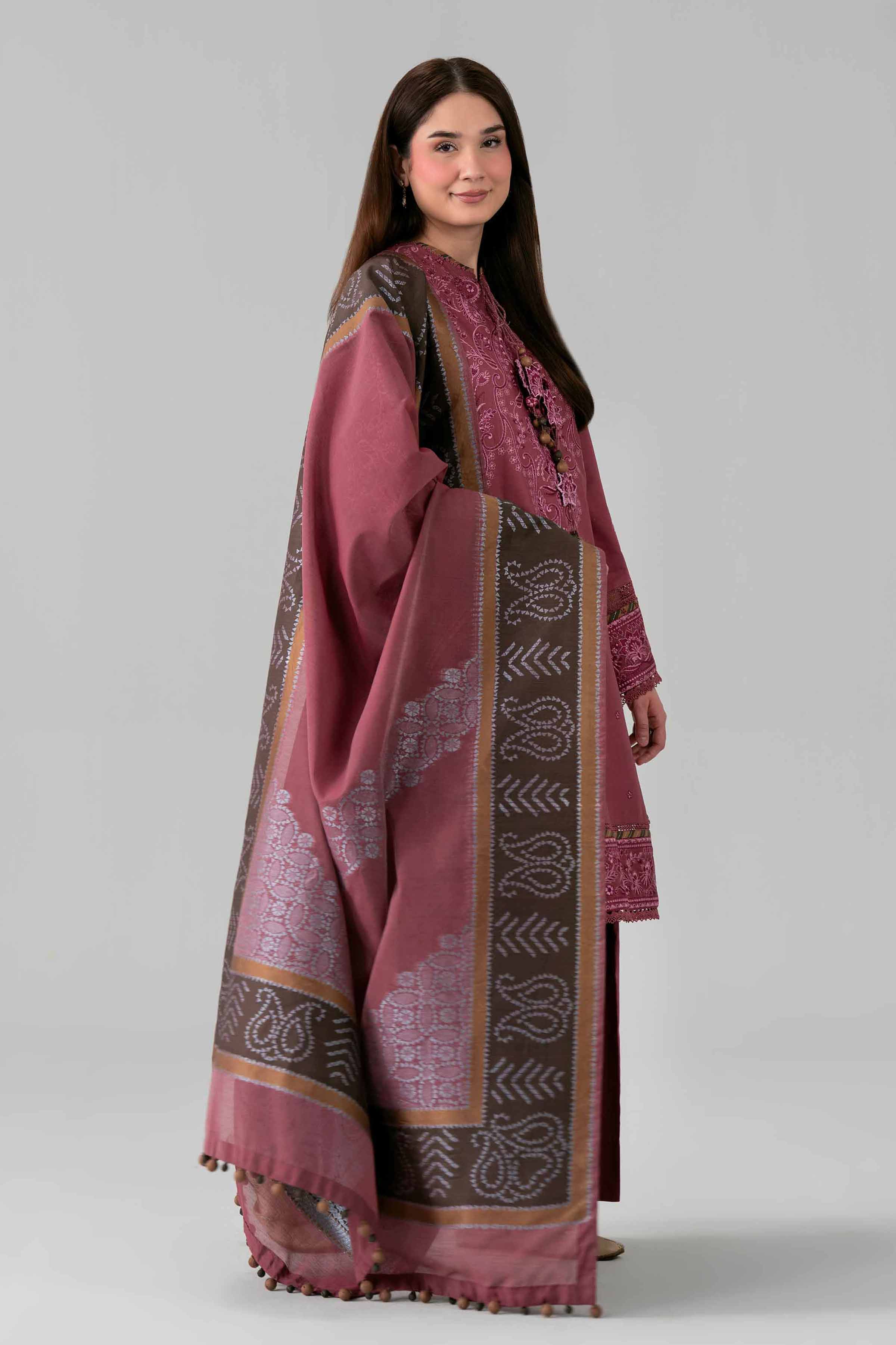 3 Piece - Embroidered Suit - 42601686 for Women - Unstitched Collection | Nishat | Shop Online