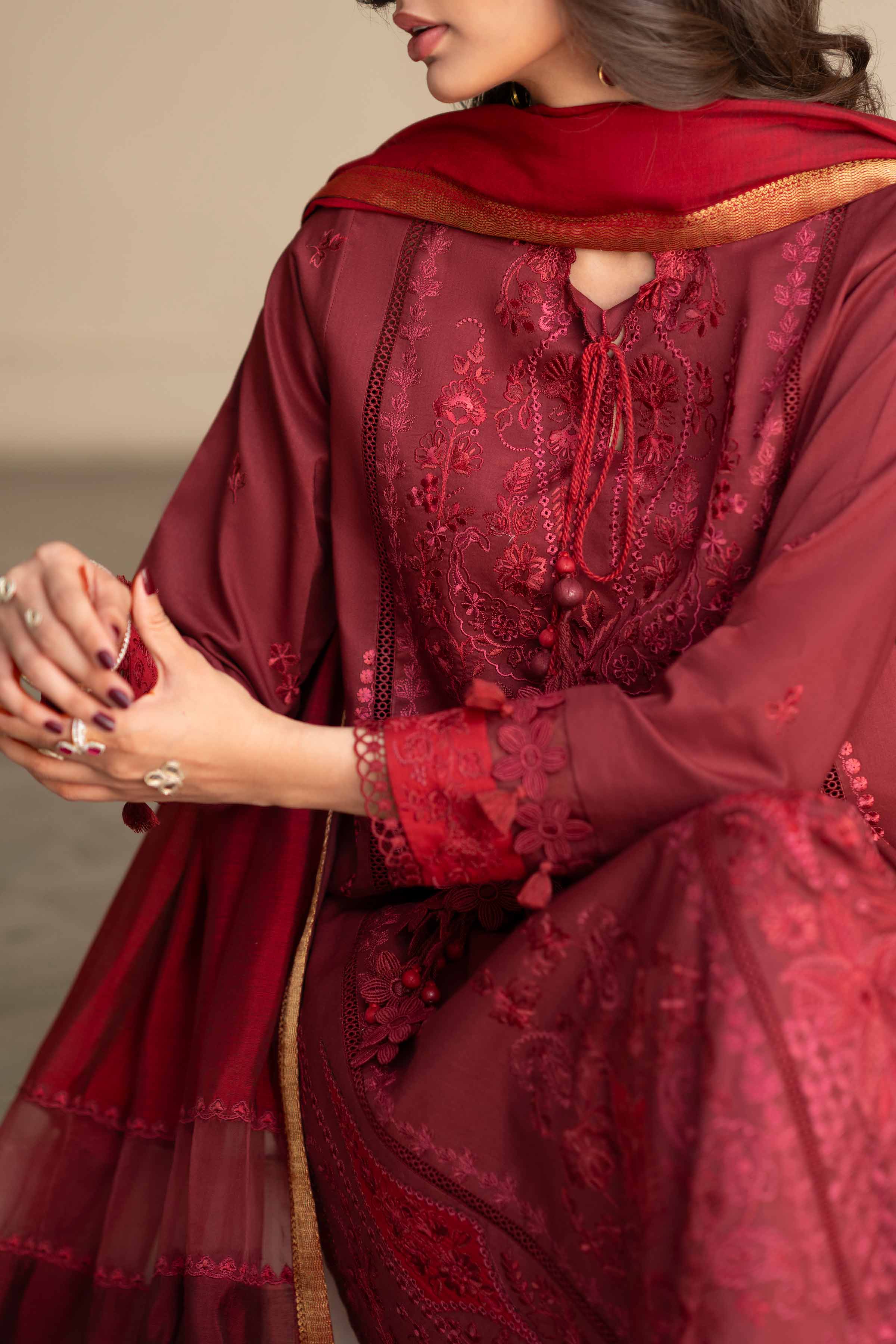 3 Piece - Embroidered Suit - 42601687 for Women - Unstitched Collection | Nishat | Shop Online