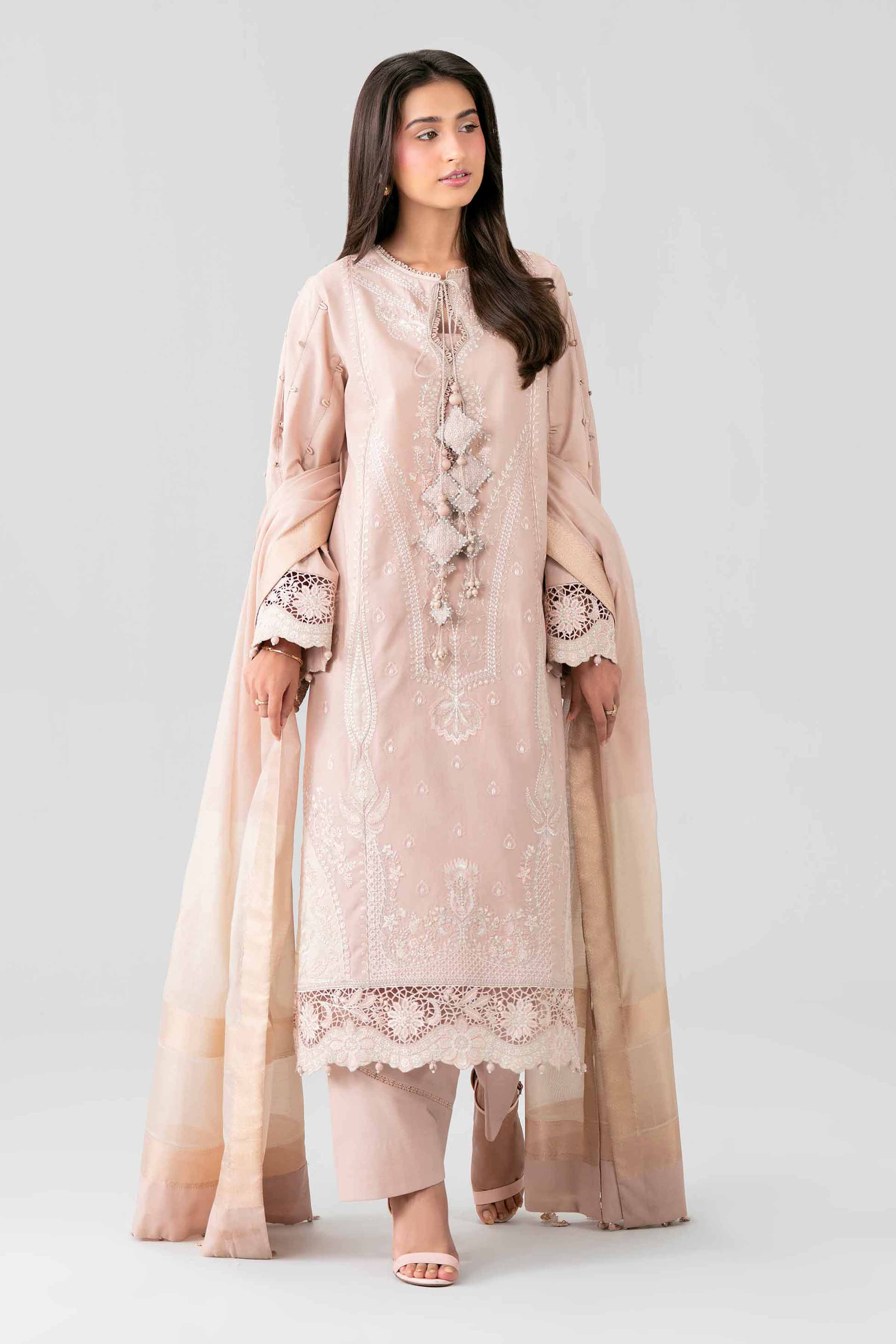 3 Piece - Embroidered Suit - 42601688 for Women - Unstitched Collection | Nishat | Shop Online