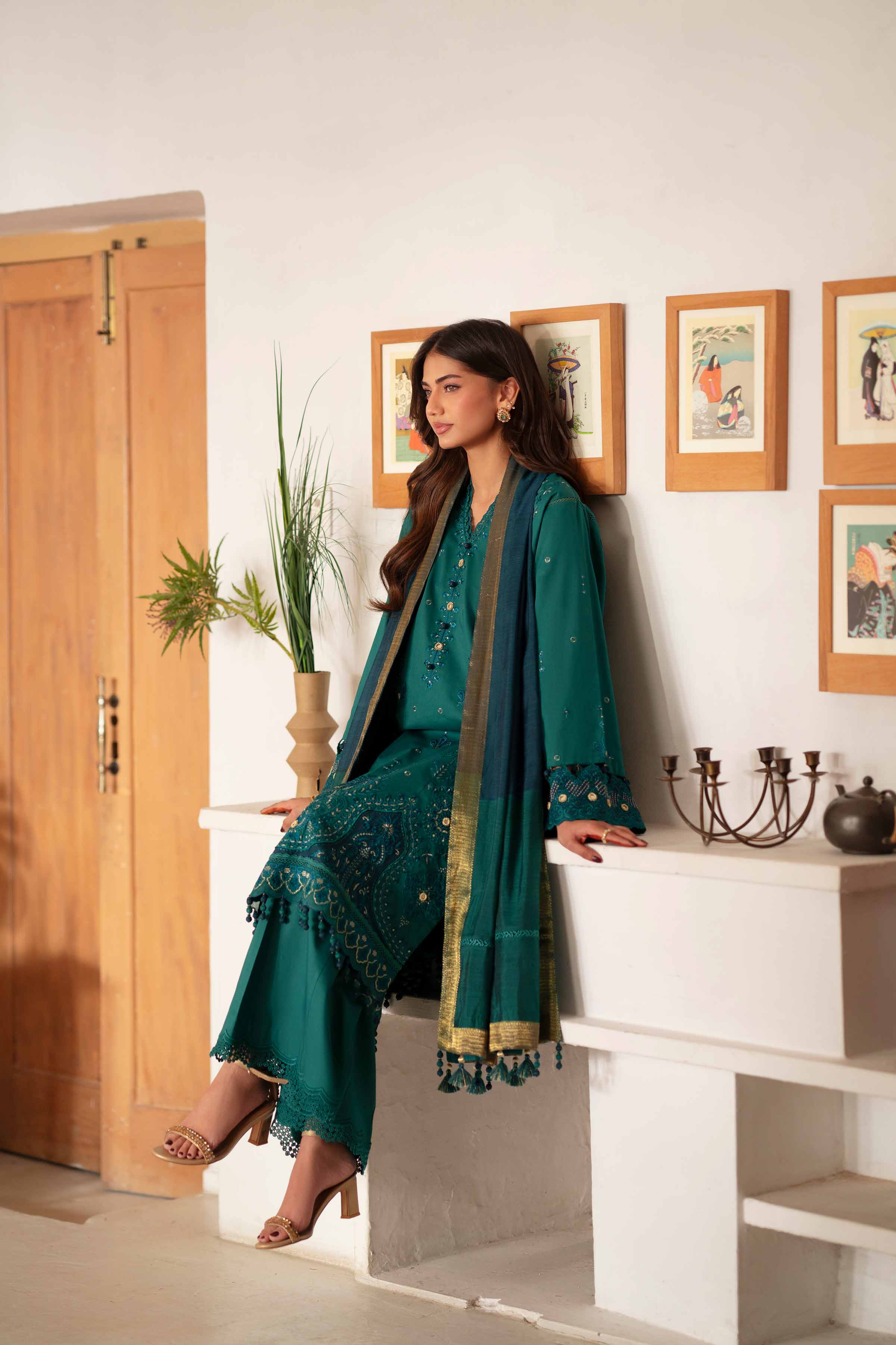 3 Piece - Embroidered Suit - 42601689 for Women - Unstitched Collection | Nishat | Shop Online
