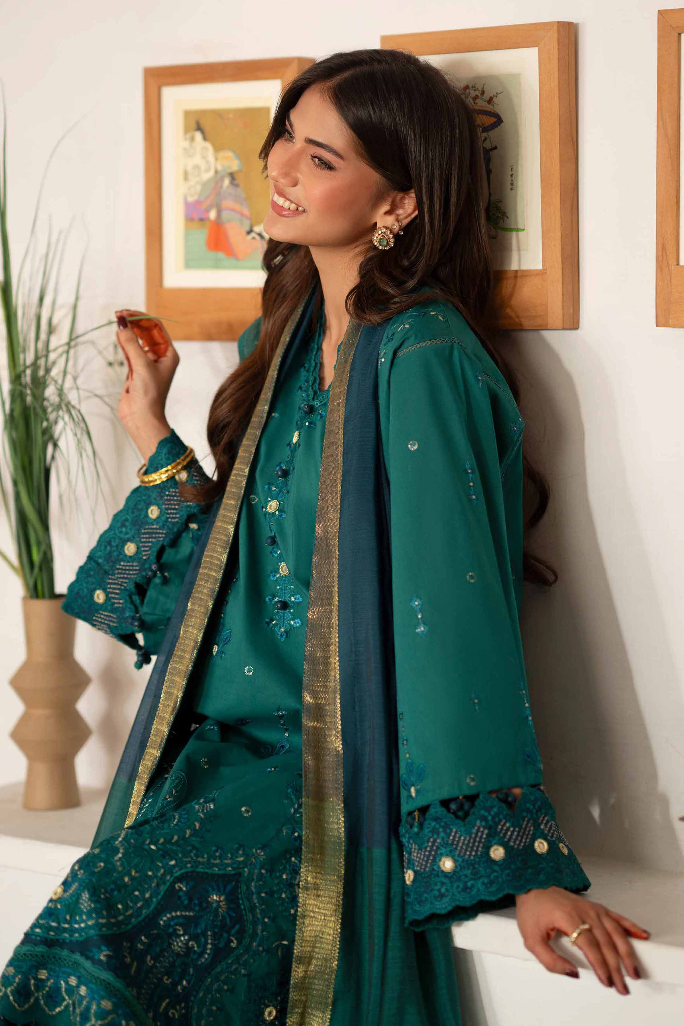 3 Piece - Embroidered Suit - 42601689 for Women - Unstitched Collection | Nishat | Shop Online