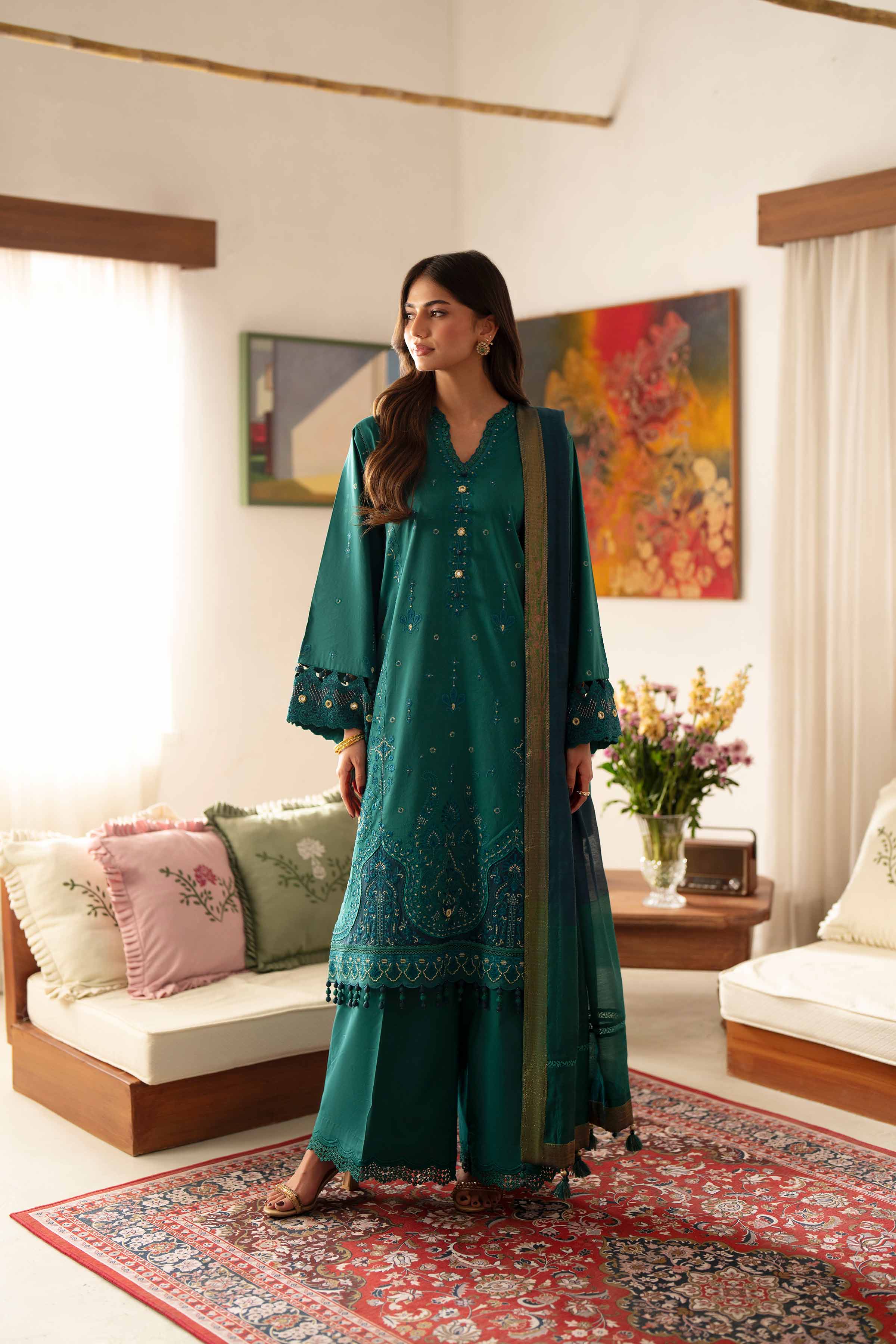 3 Piece - Embroidered Suit - 42601689 for Women - Unstitched Collection | Nishat | Shop Online