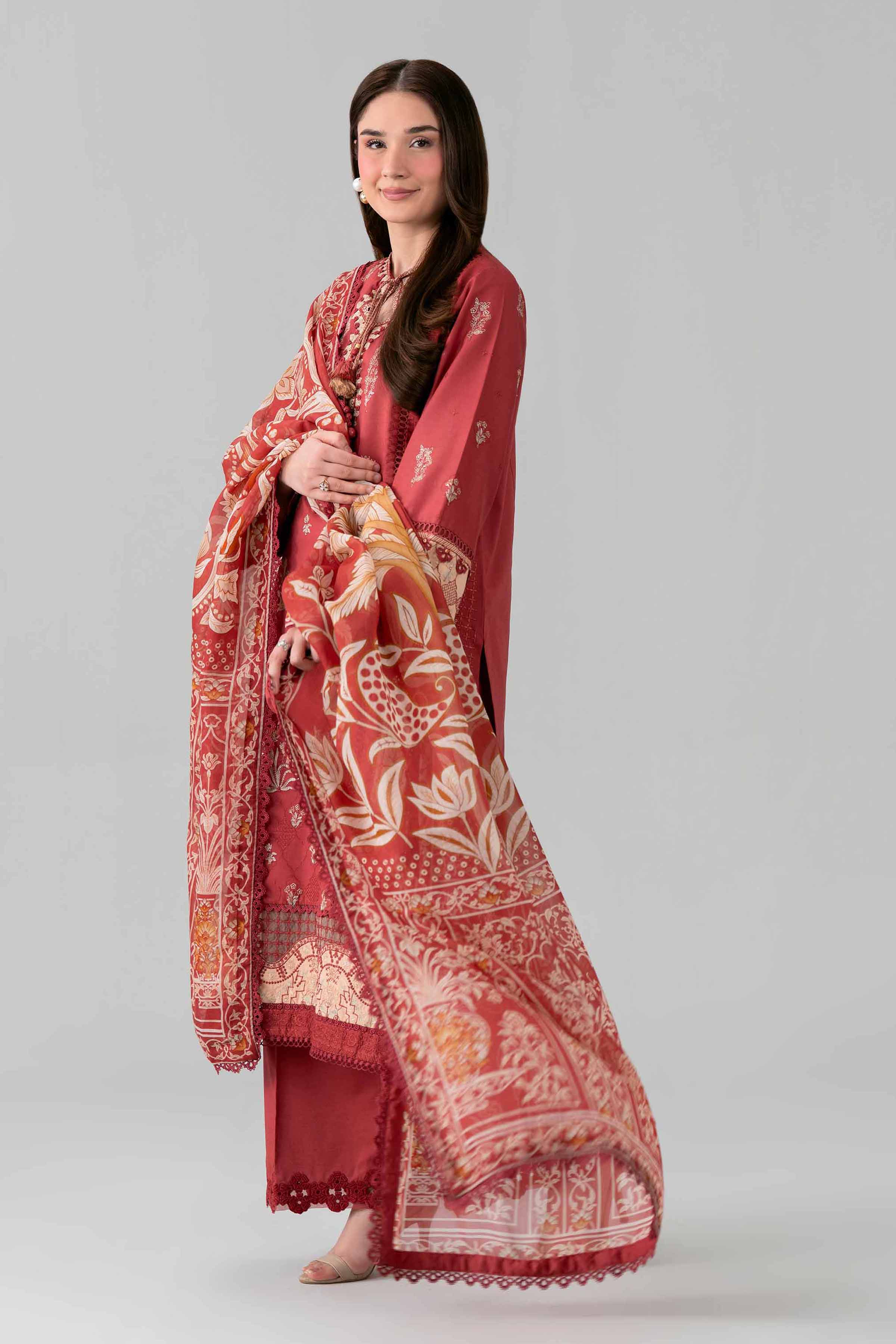 3 Piece - Digital Printed Embroidered Suit - 42601693 for Women - Unstitched Collection | Nishat | Shop Online
