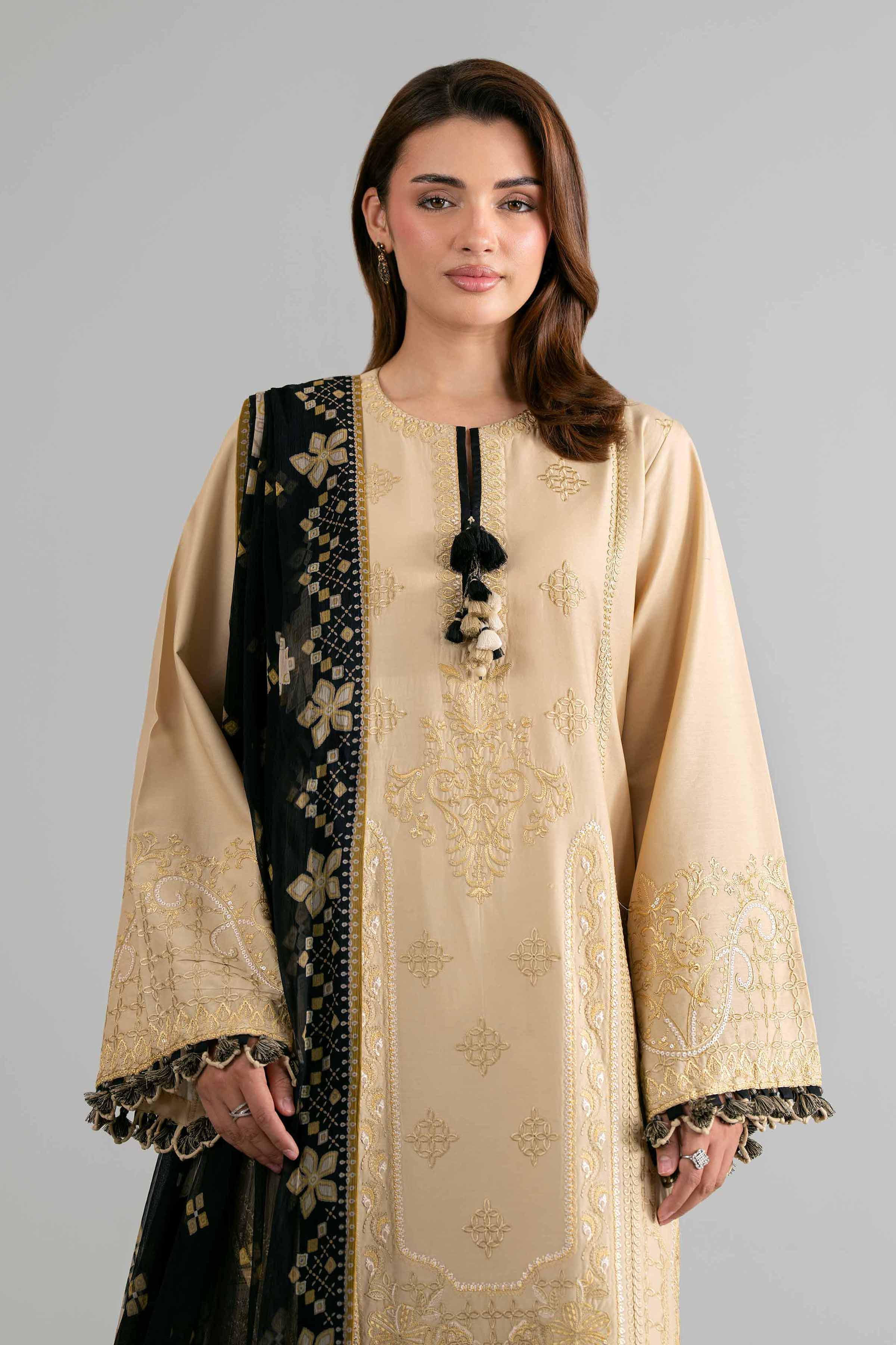 3 Piece - Digital Printed Embroidered Suit - 42601695 for Women - Unstitched Collection | Nishat | Shop Online