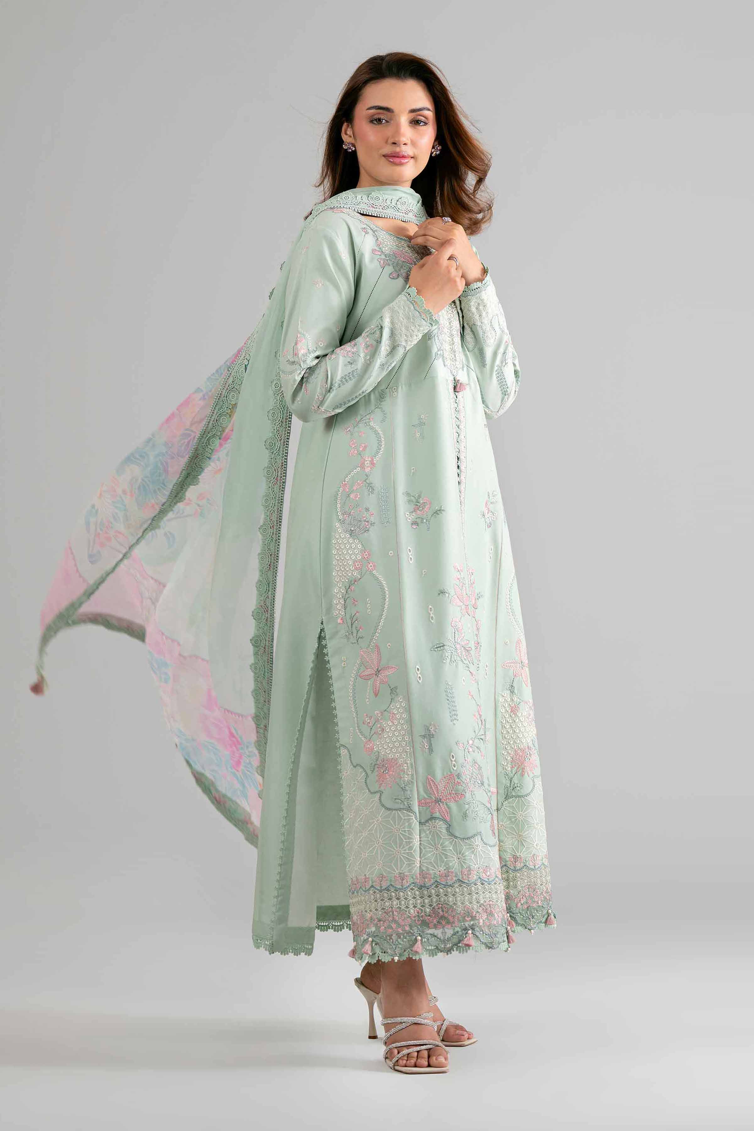 3 Piece - Digital Printed Embroidered Suit - 42601699 for Women - Unstitched Collection | Nishat | Shop Online