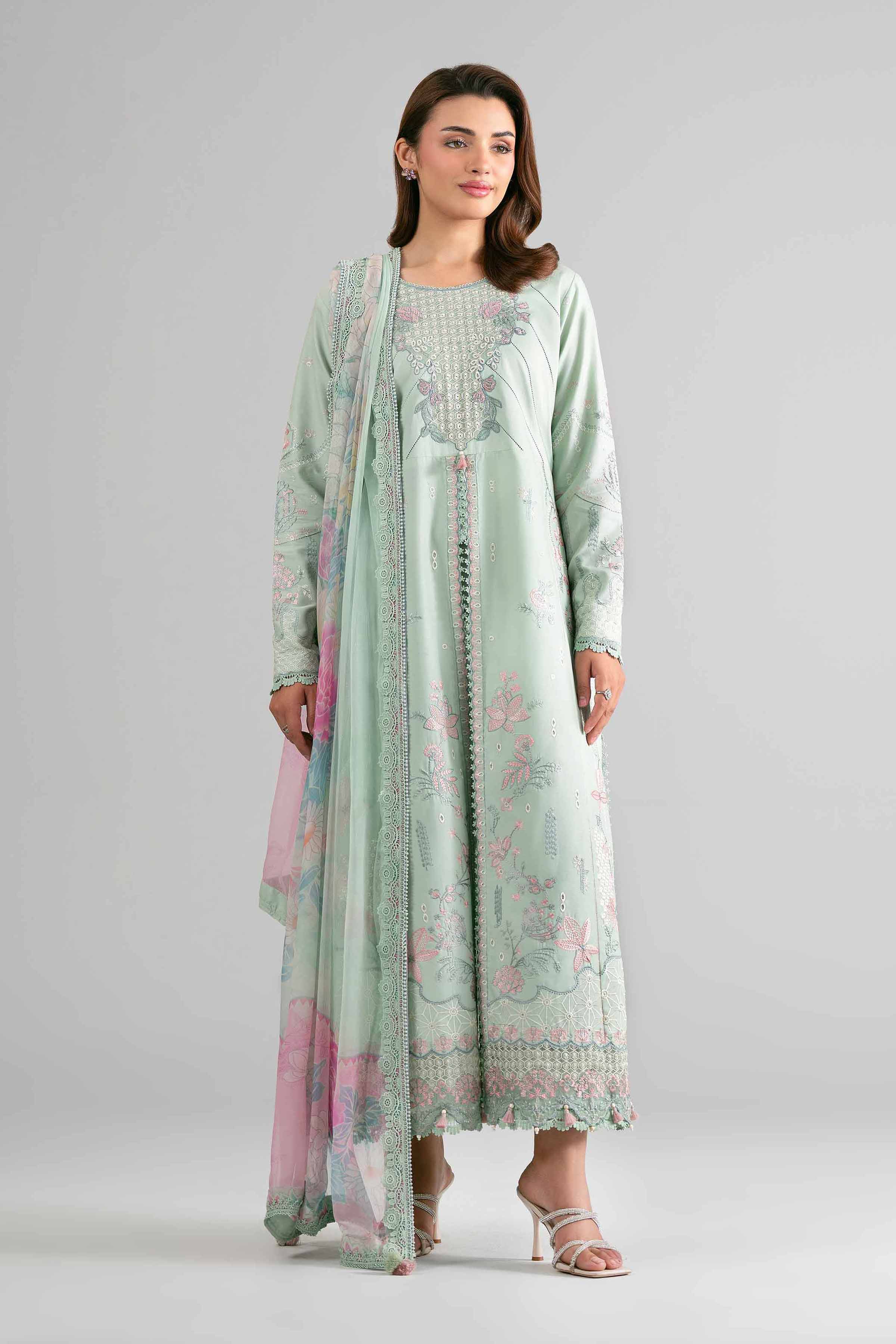 3 Piece - Digital Printed Embroidered Suit - 42601699 for Women - Unstitched Collection | Nishat | Shop Online