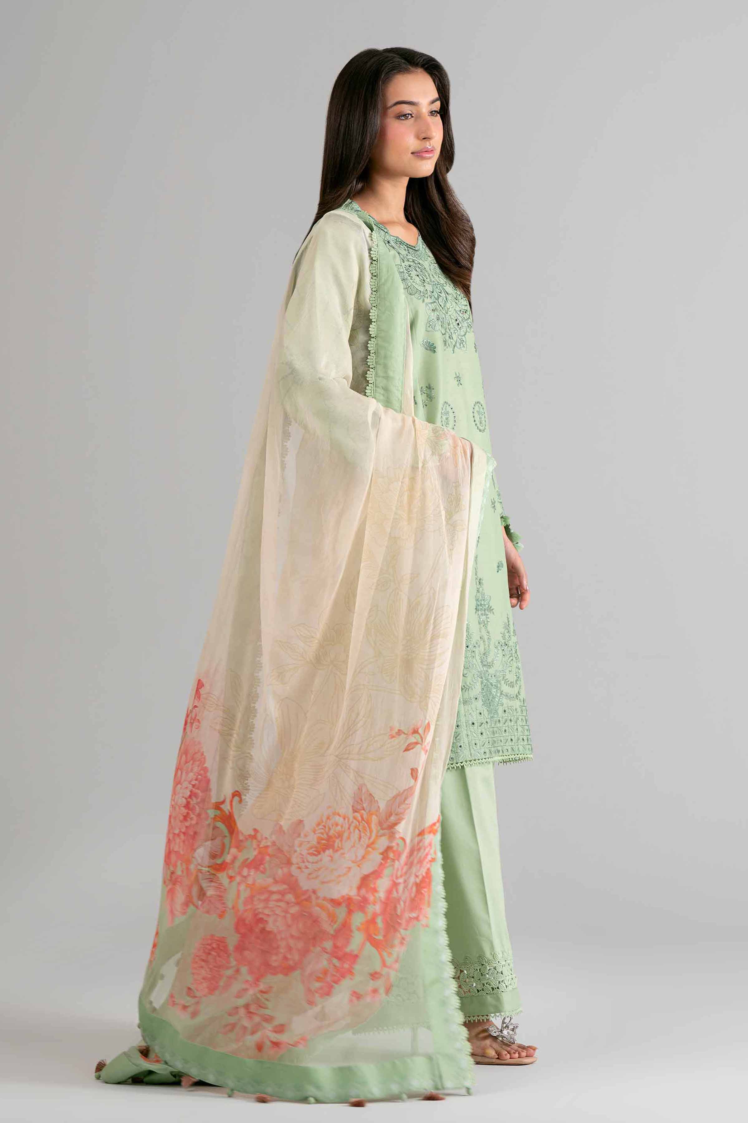 3 Piece - Digital Printed Embroidered Suit - 42601700 for Women - Unstitched Collection | Nishat | Shop Online