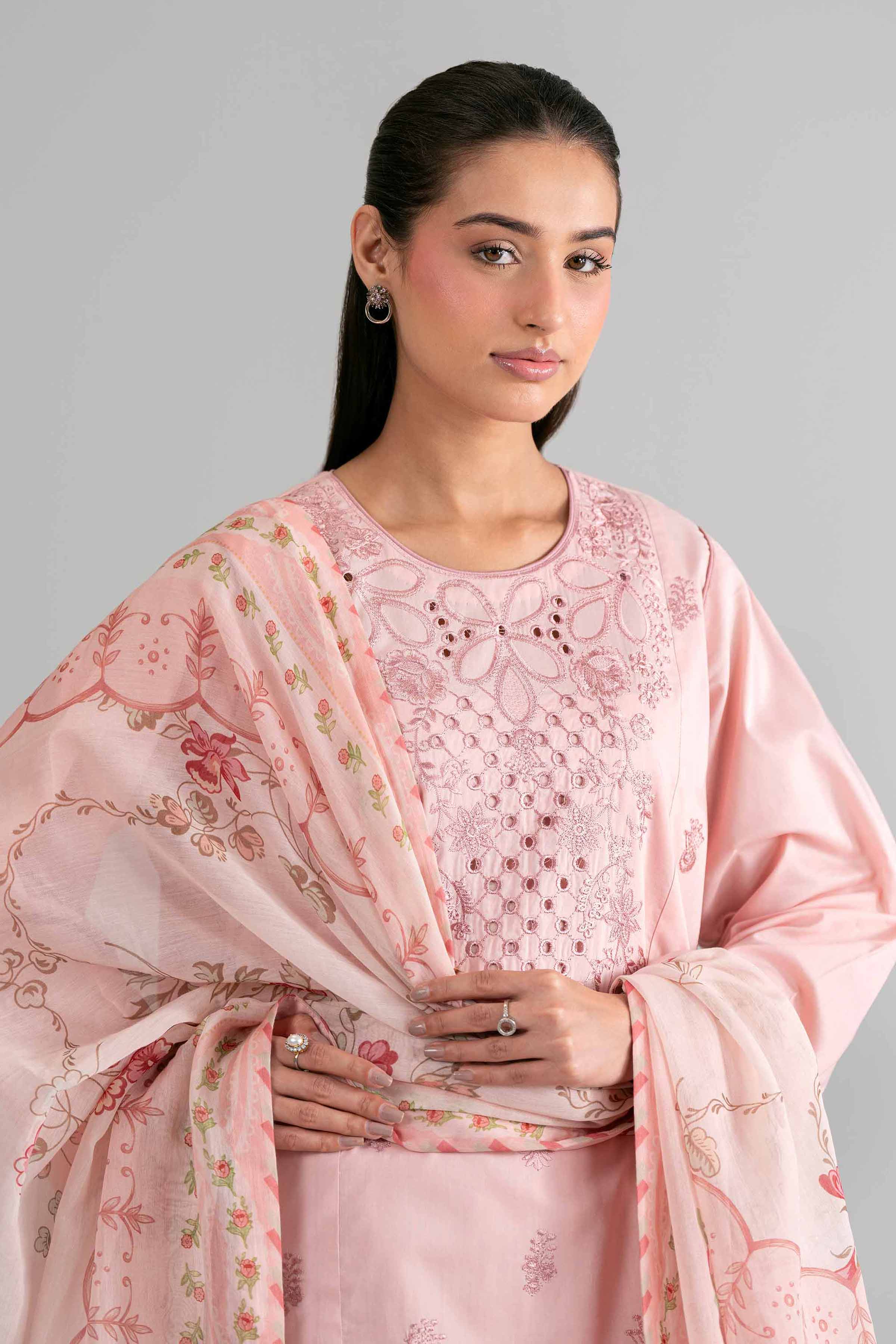 3 Piece - Digital Printed Embroidered Suit - 42601704 for Women - Unstitched Collection | Nishat | Shop Online