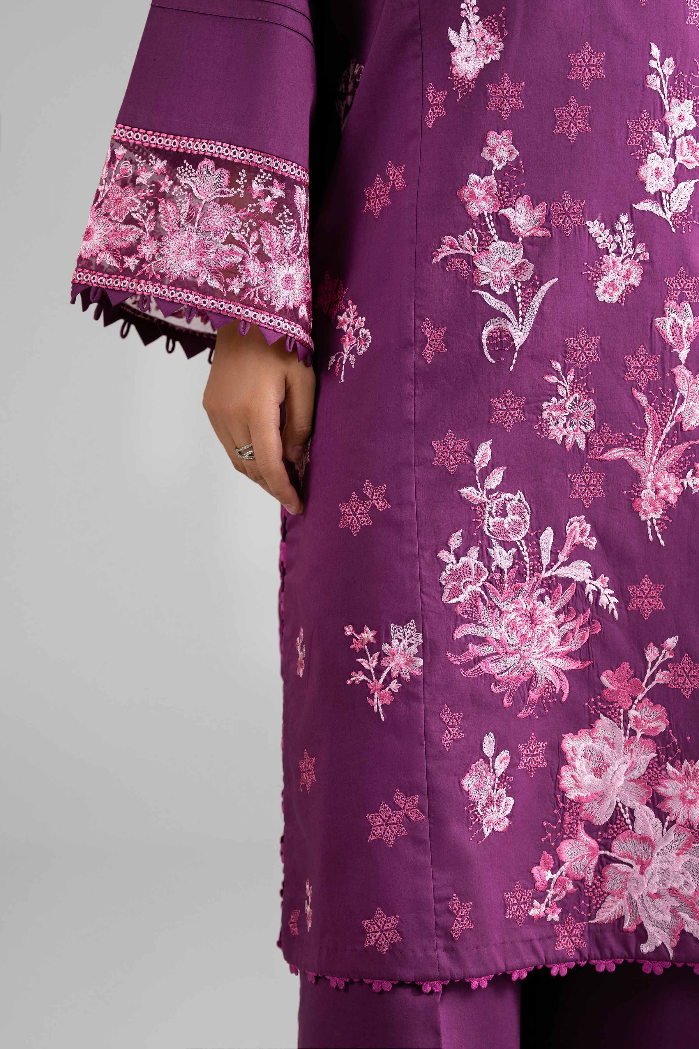 3 Piece - Digital Printed Embroidered Suit - 42601707