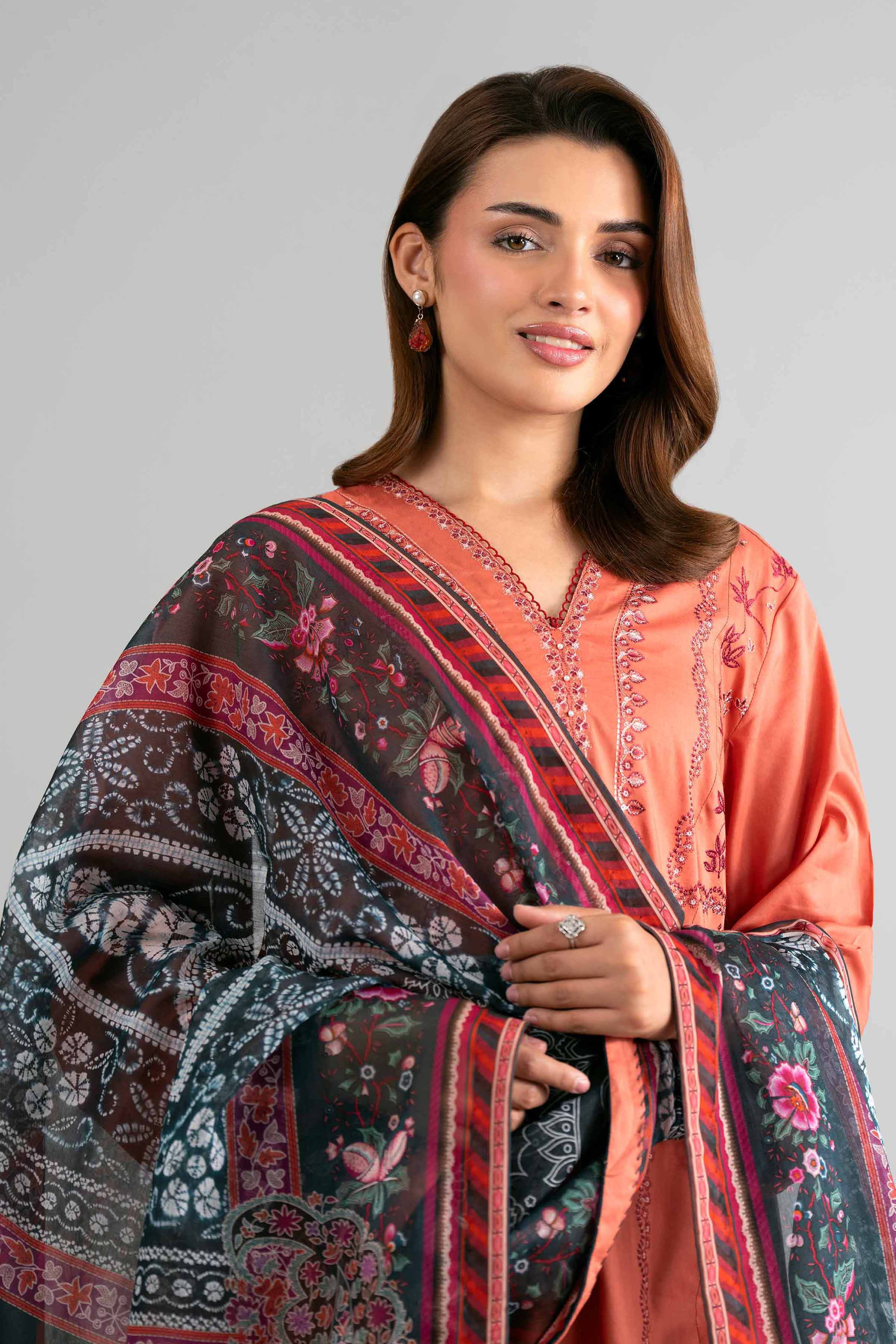 3 Piece - Digital Printed Embroidered Suit - 42601711 for Women - Unstitched Collection | Nishat | Shop Online