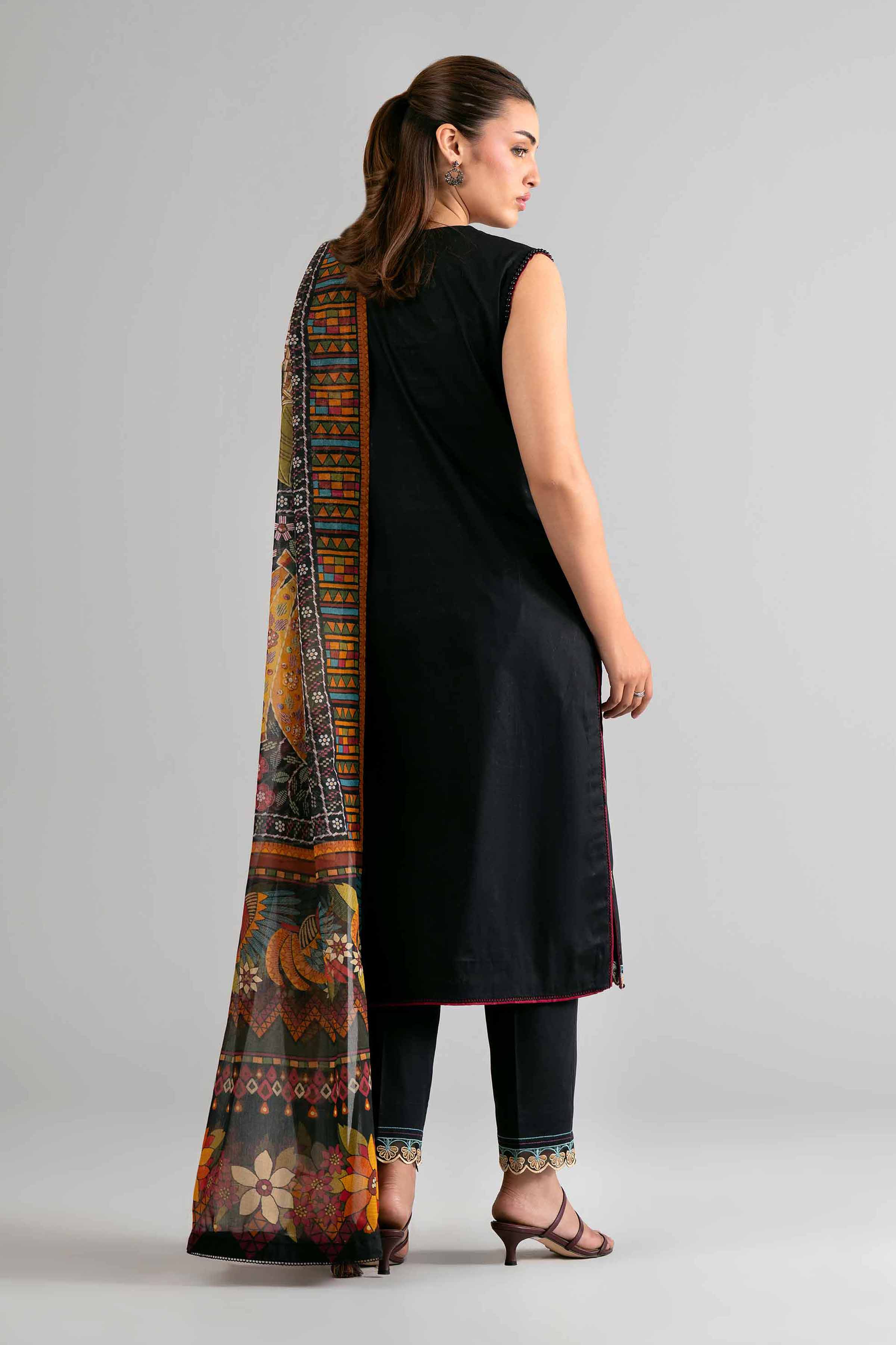 3 Piece - Digital Printed Embroidered Suit - 42601712