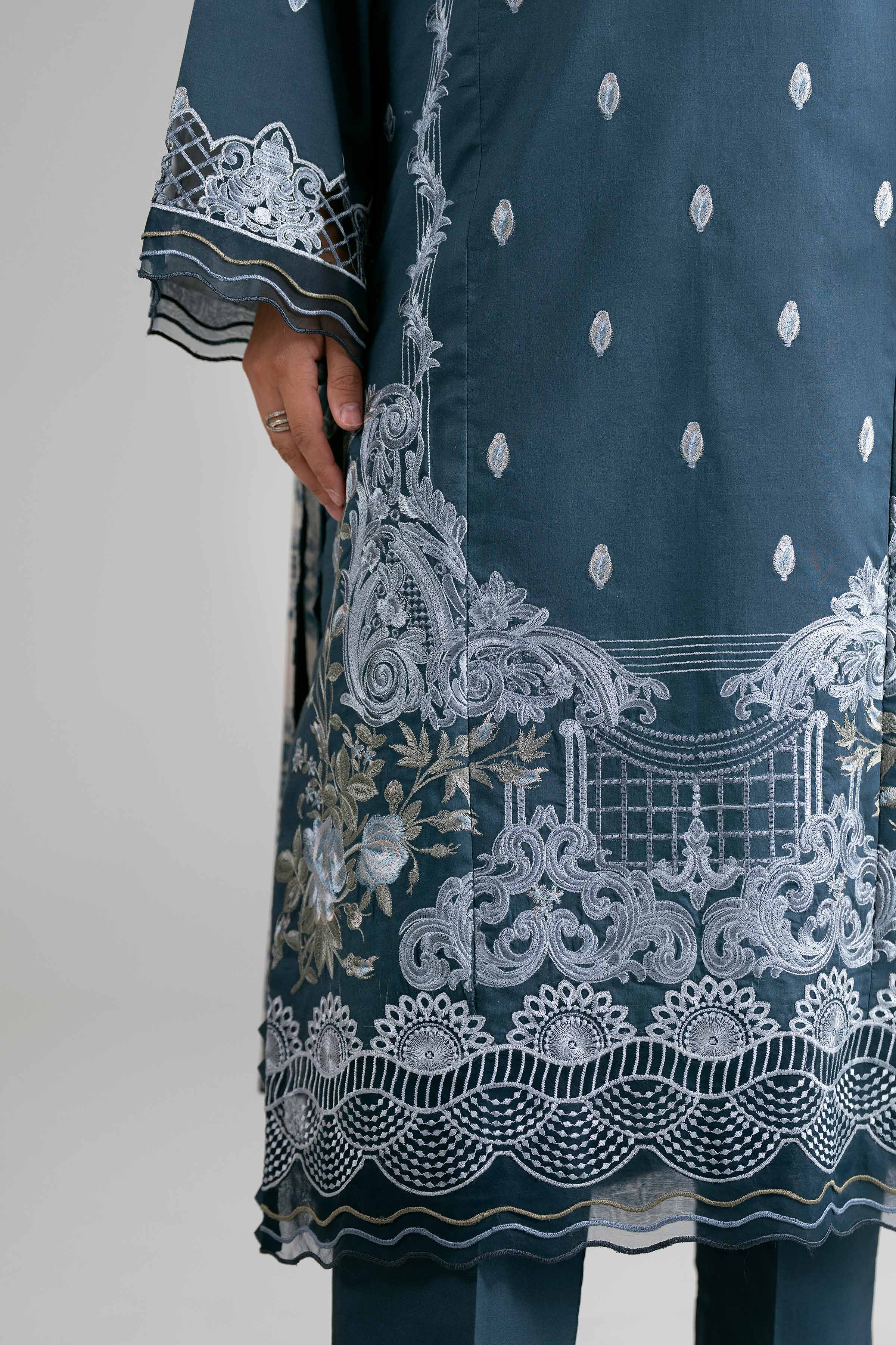 3 Piece - Digital Printed Embroidered Suit - 42601731 for Women - Unstitched Collection | Nishat | Shop Online